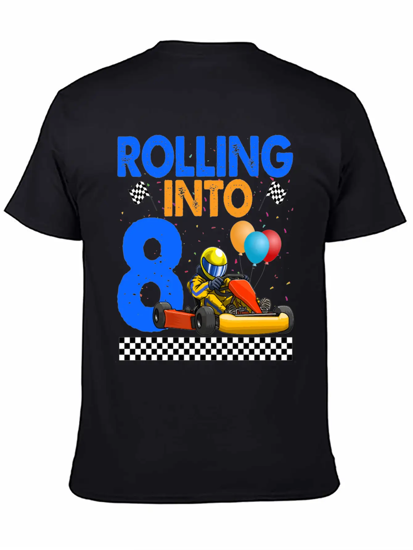 Rolling Into 8 Kart Racer Essential Cotton Tee For Daily Outfits – Unisex Style
