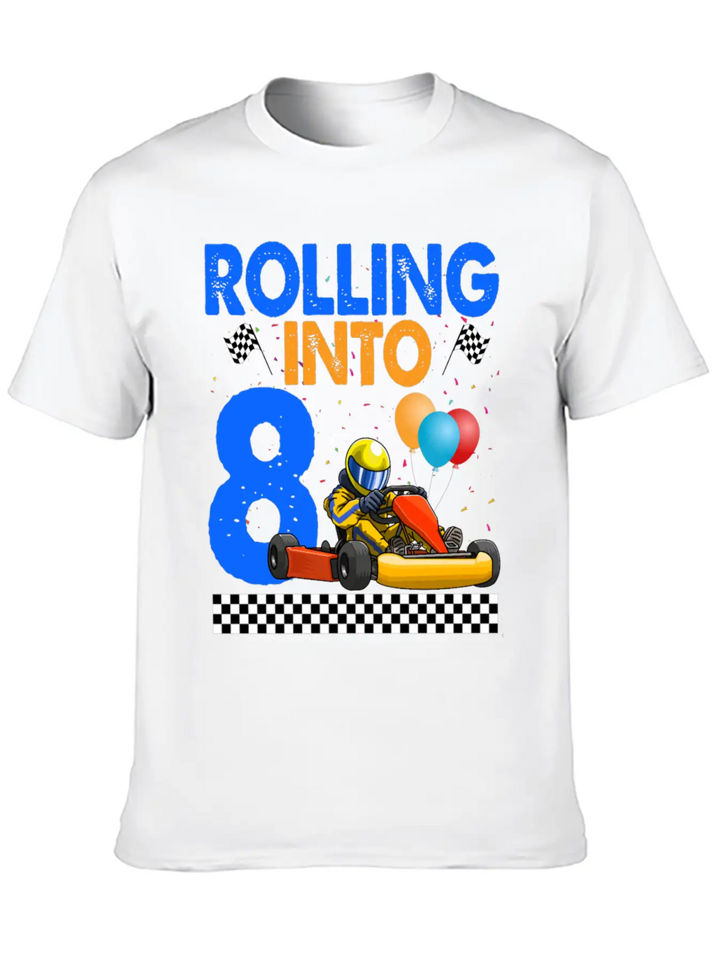 Rolling Into 8 Kart Racer Essential Cotton Tee For Daily Outfits – Unisex Style