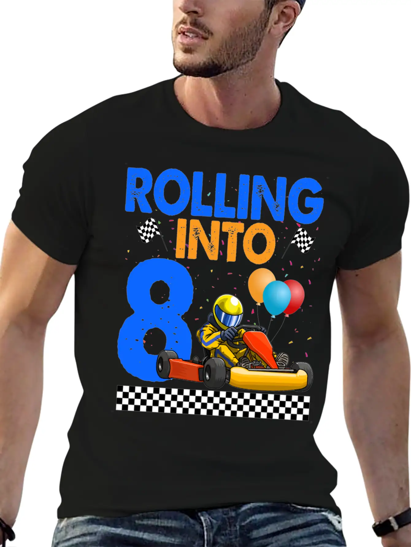 Rolling Into 8 Kart Racer Essential Cotton Tee For Daily Outfits – Unisex Style