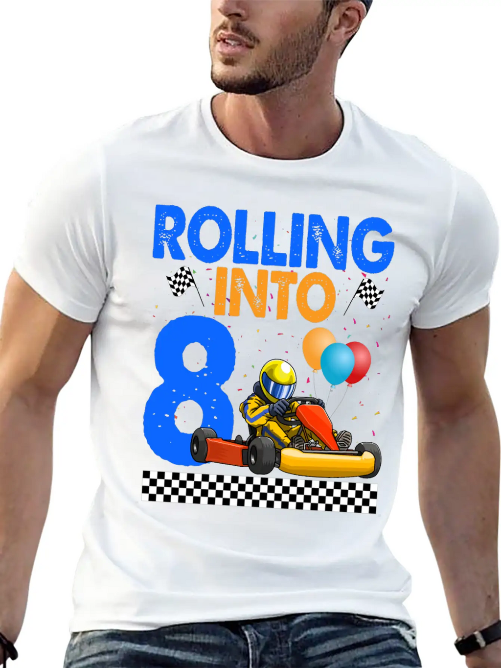 Rolling Into 8 Kart Racer Essential Cotton Tee For Daily Outfits – Unisex Style