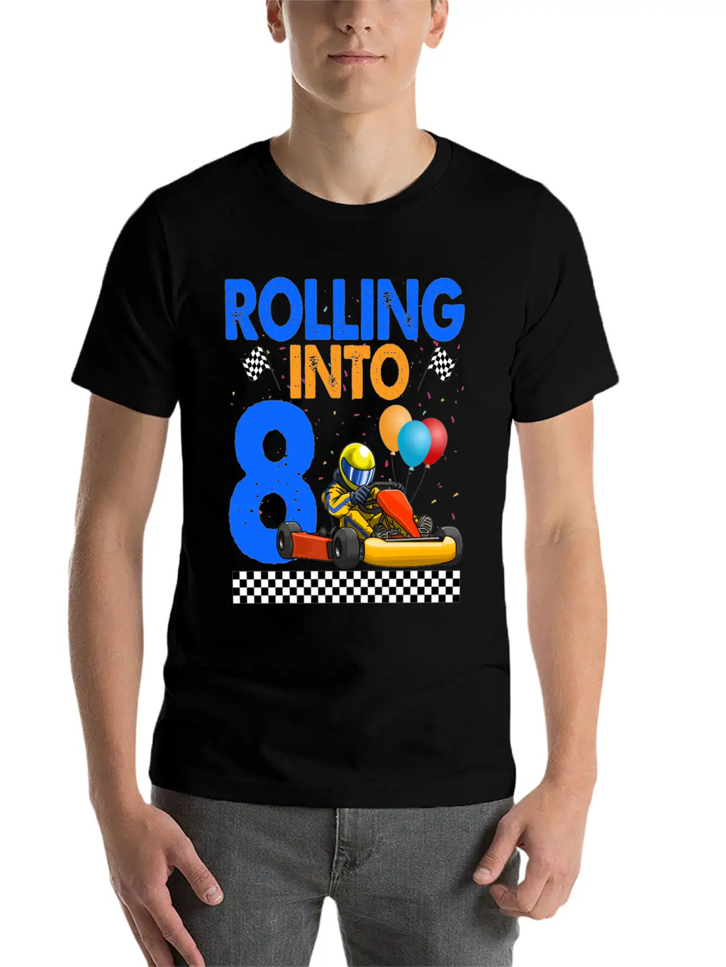 Rolling Into 8 Kart Racer Essential Cotton Tee For Daily Outfits – Unisex Style
