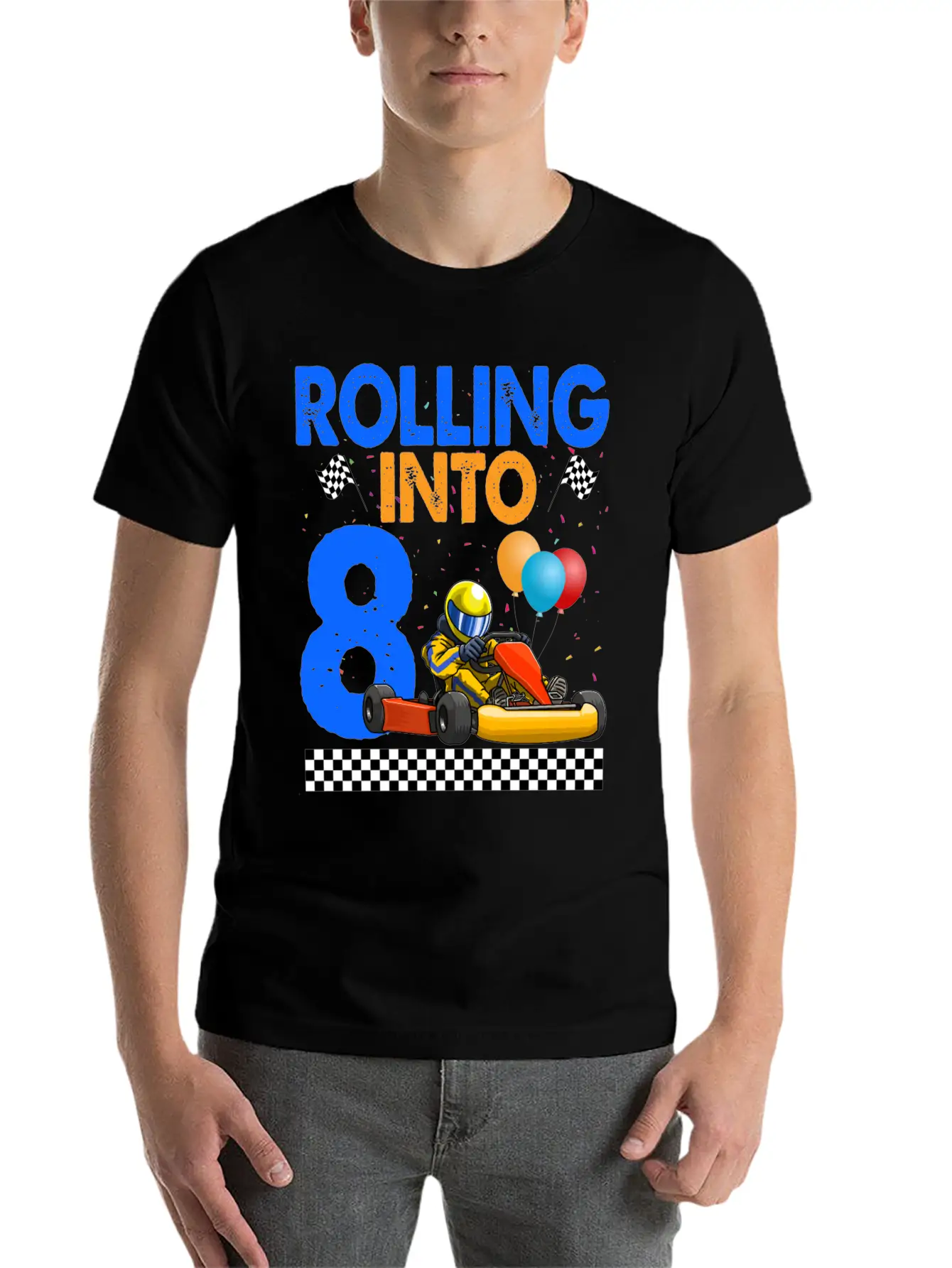 Rolling Into 8 Kart Racer Essential Cotton Tee For Daily Outfits – Unisex Style
