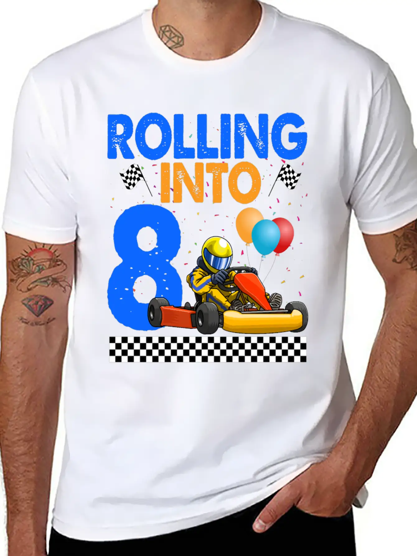 Rolling Into 8 Kart Racer Essential Cotton Tee For Daily Outfits – Unisex Style