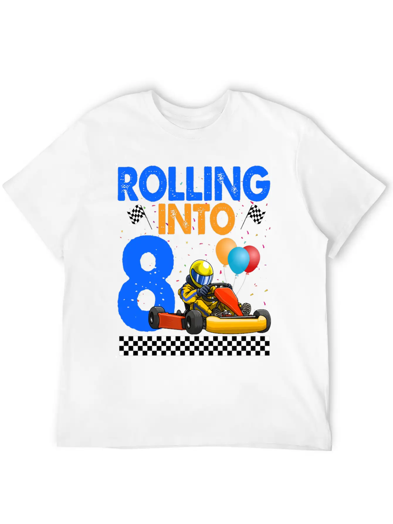 Rolling Into 8 Kart Racer Essential Cotton Tee For Daily Outfits – Unisex Style