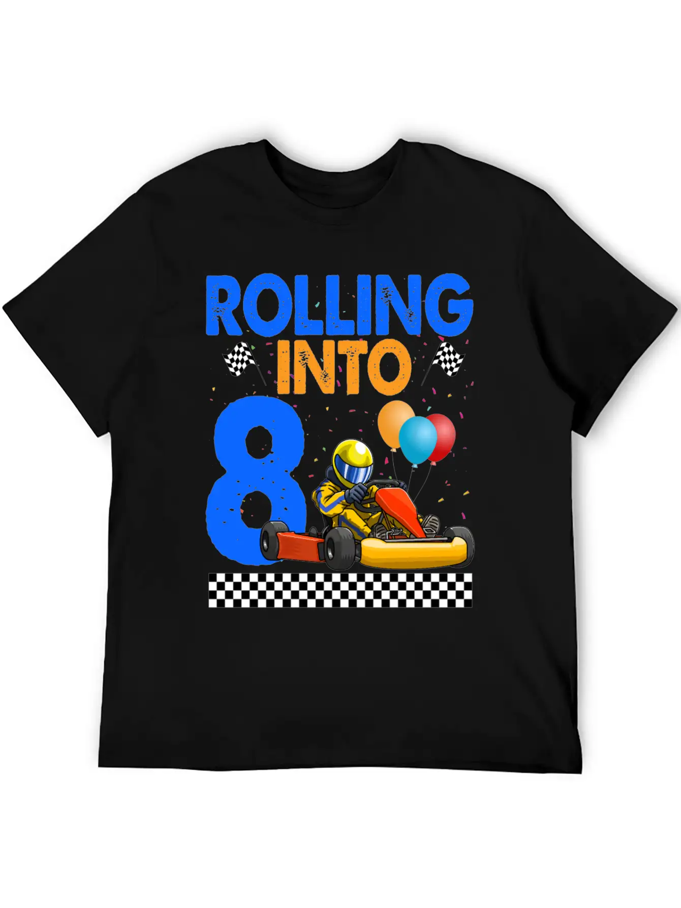 Rolling Into 8 Kart Racer Essential Cotton Tee For Daily Outfits – Unisex Style