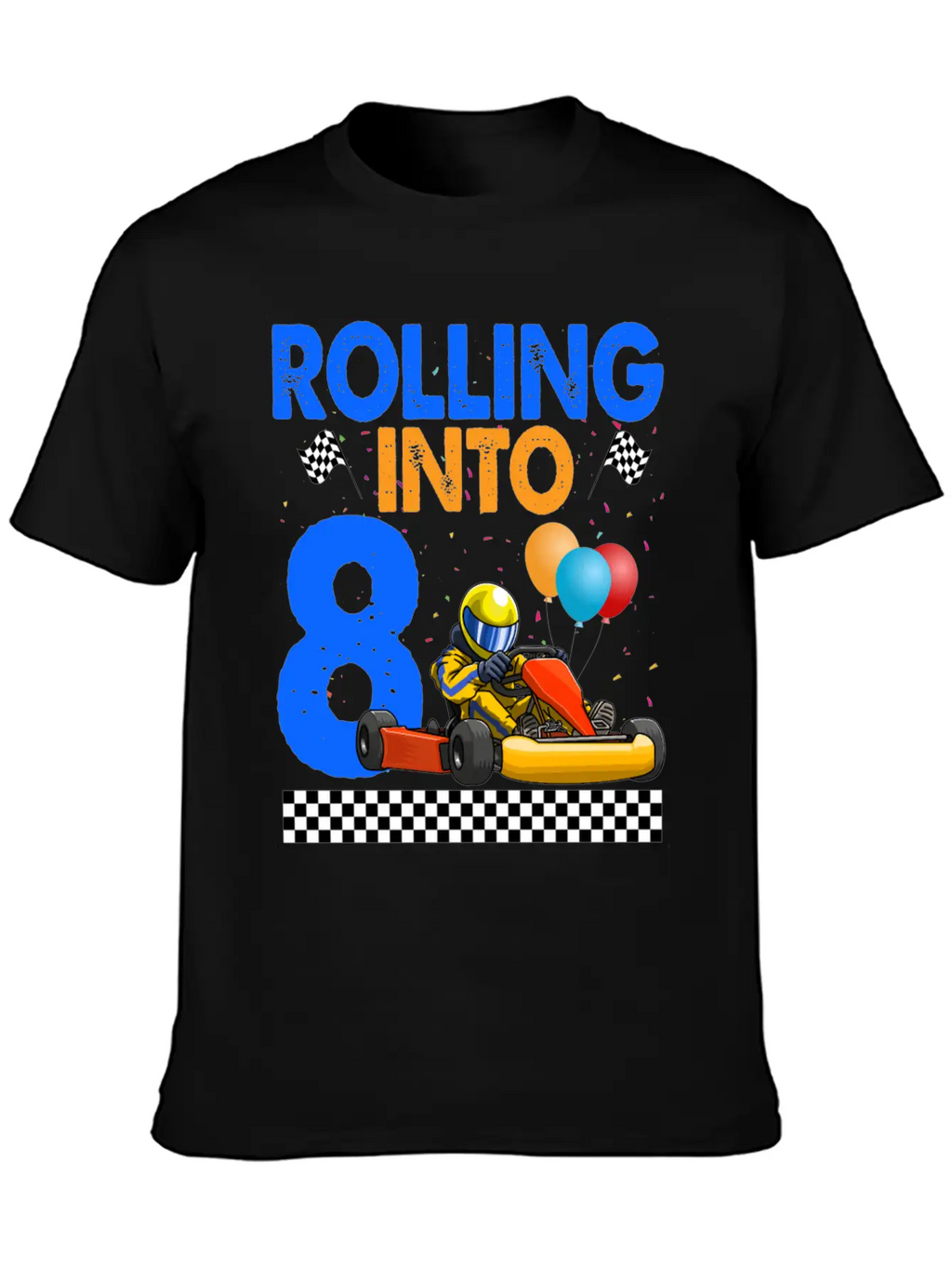 Rolling Into 8 Kart Racer Essential Cotton Tee For Daily Outfits – Unisex Style
