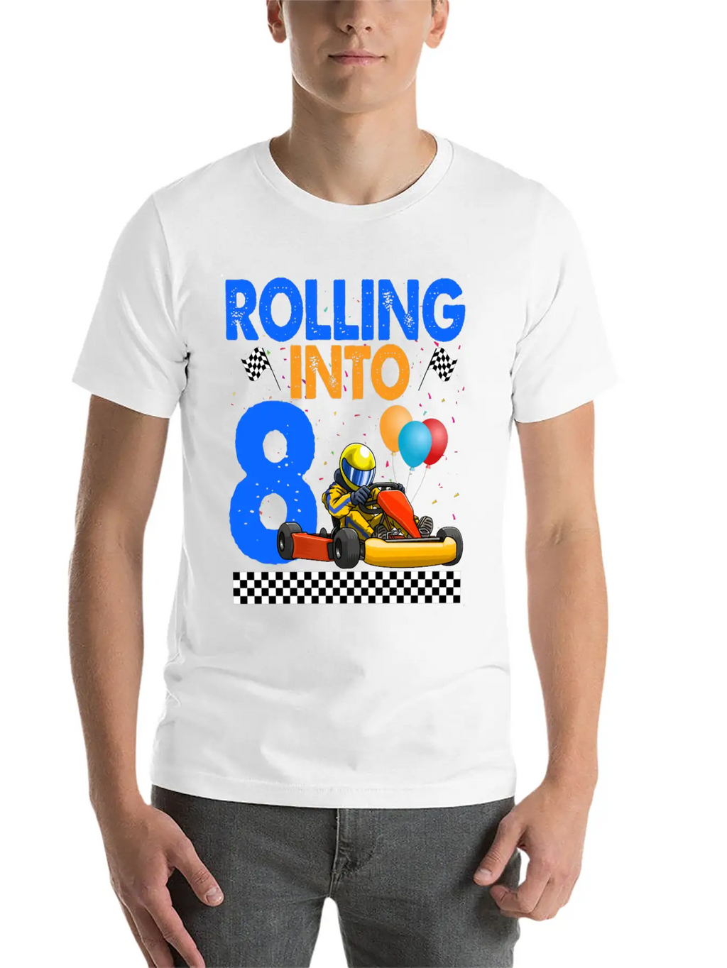 Rolling Into 8 Kart Racer Essential Cotton Tee For Daily Outfits – Unisex Style