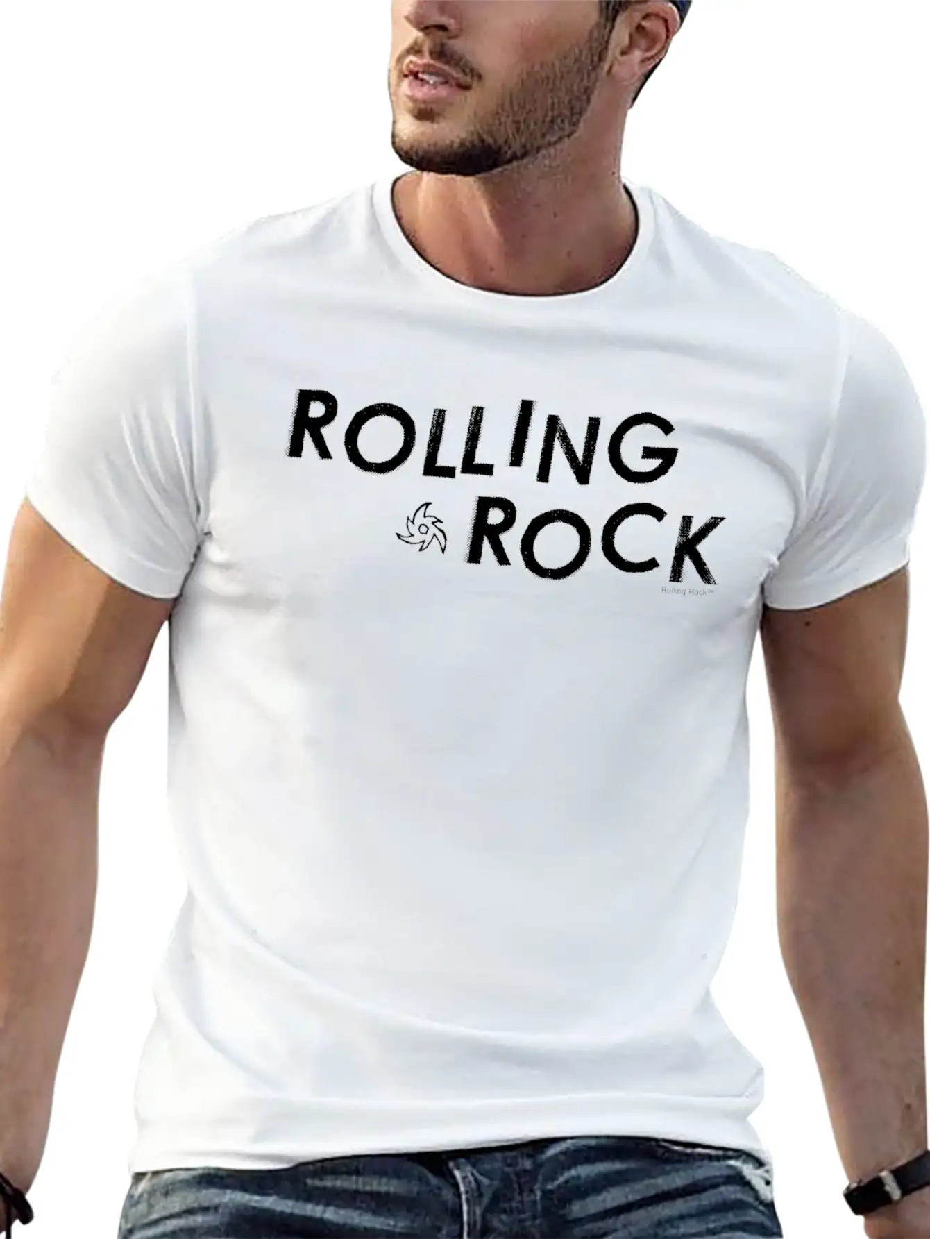 Rolling Rock (Logo) Unisex Casual T-Shirt – Clean Design For Daily Comfort