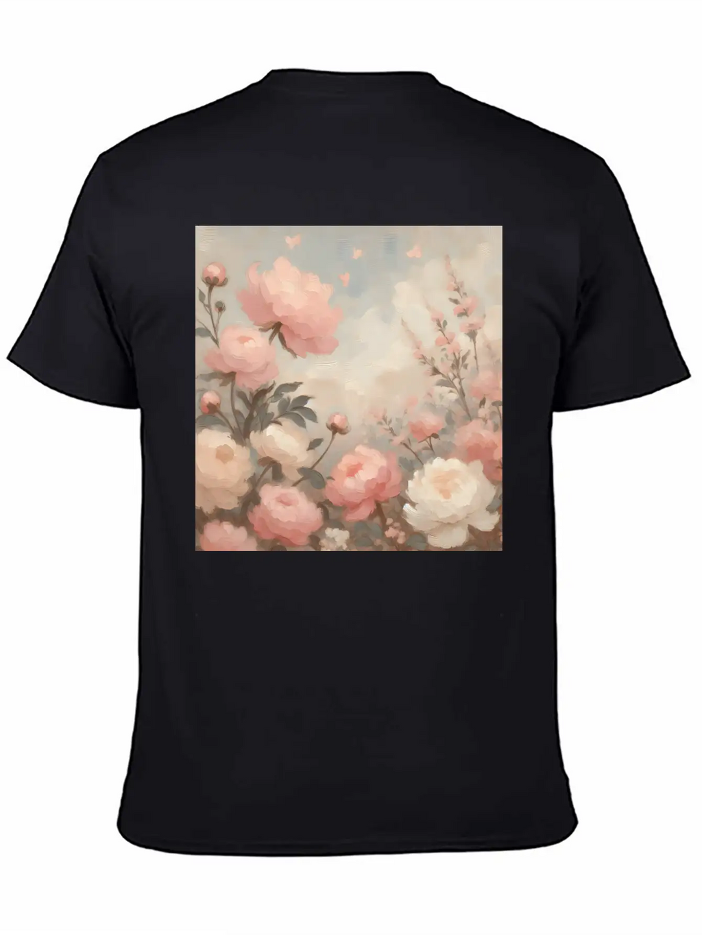 Romantic Pastel Valentine Bouquet Basic Graphic T-Shirt – Daily Comfort In Soft Cotton