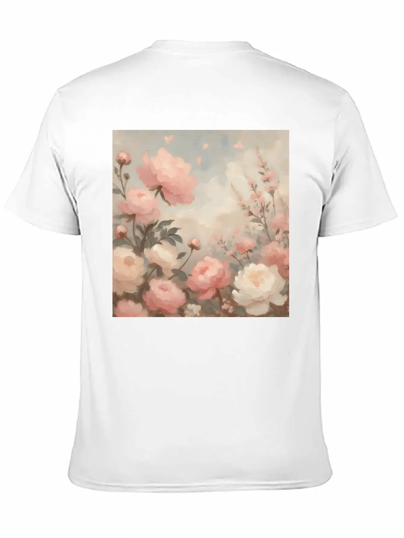 Romantic Pastel Valentine Bouquet Basic Graphic T-Shirt – Daily Comfort In Soft Cotton