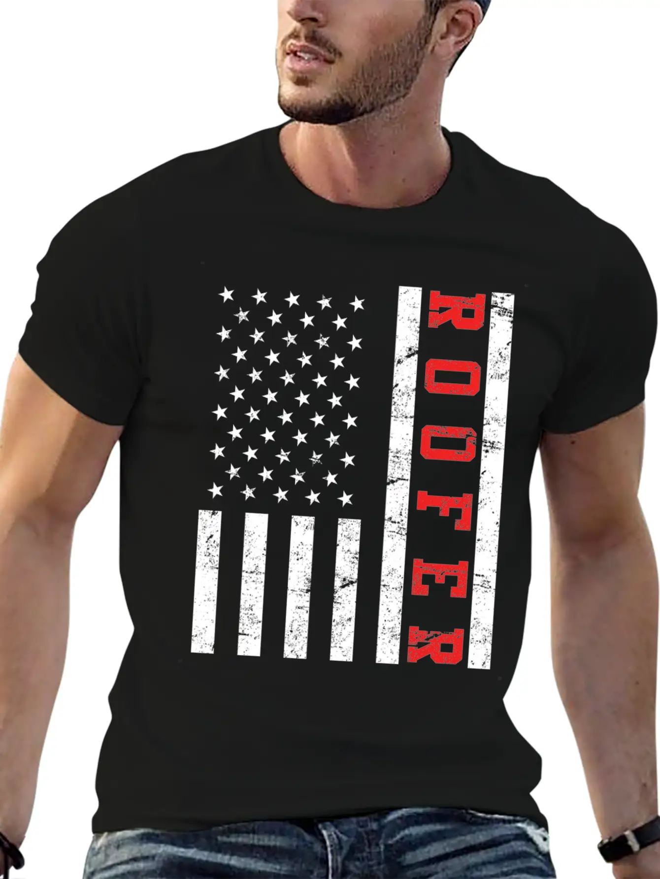 Roofer Saying USA Flag Flag Relaxed Everyday Tee – Lightweight And Durable Cotton