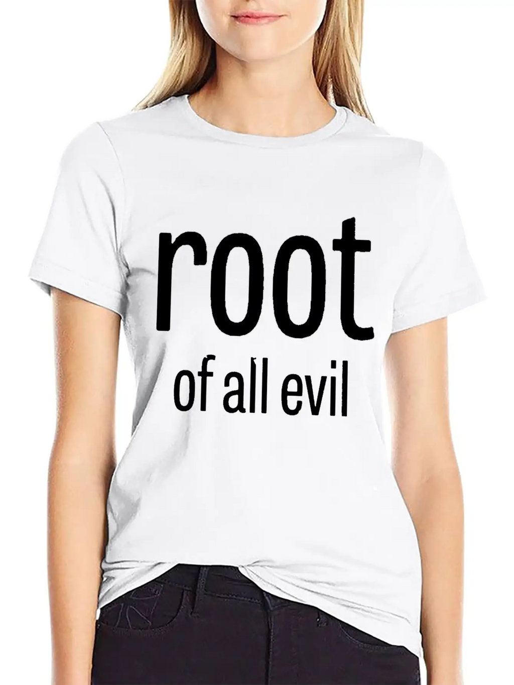 Root Of All Evil Stylish Everyday T-Shirt – Unisex Basic Cotton Tee