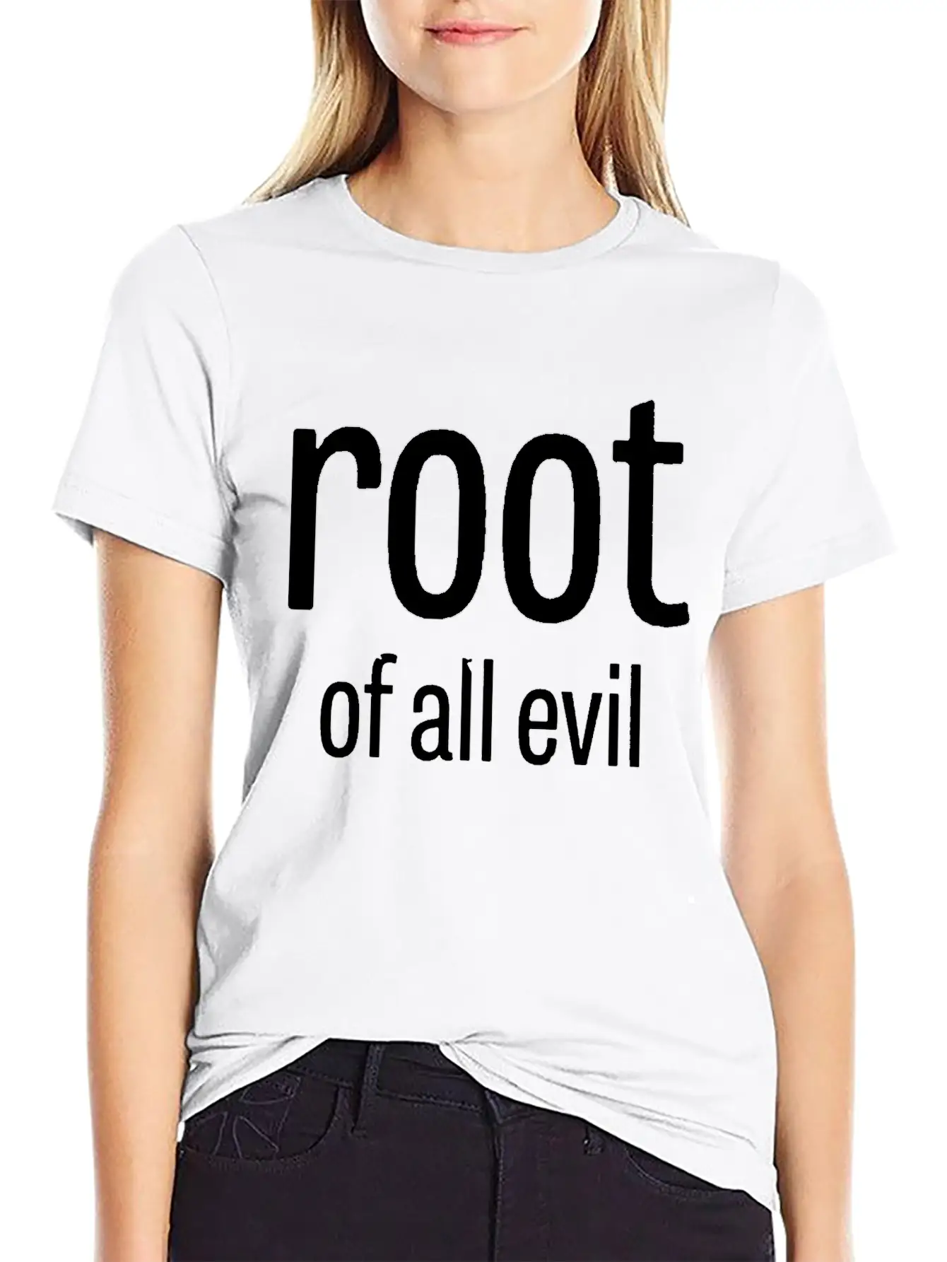 Root Of All Evil Stylish Everyday T-Shirt – Unisex Basic Cotton Tee
