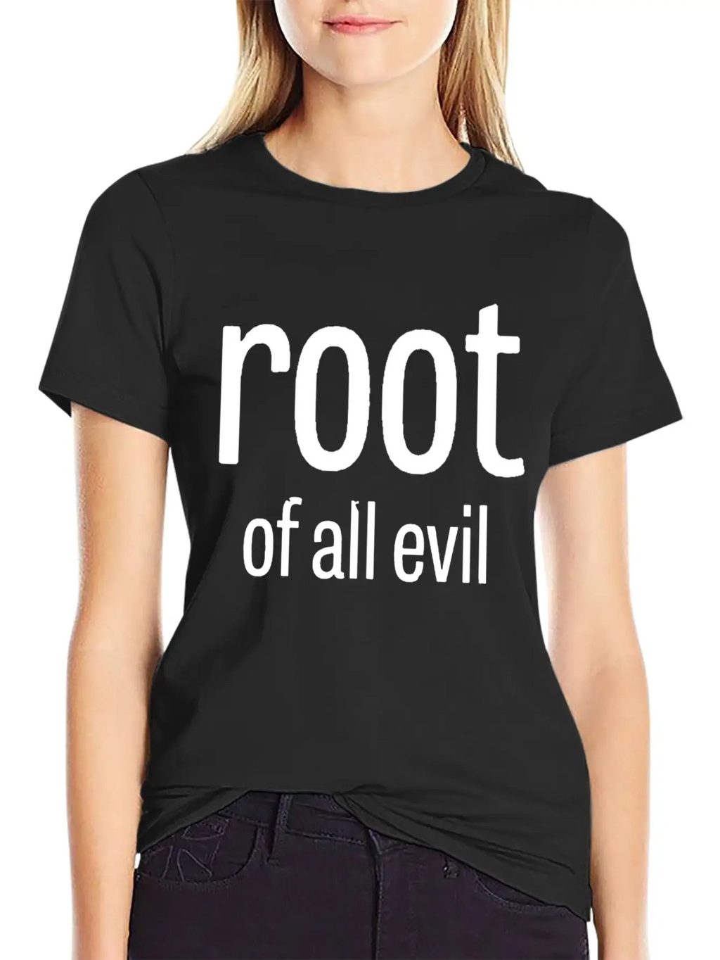 Root Of All Evil Stylish Everyday T-Shirt – Unisex Basic Cotton Tee