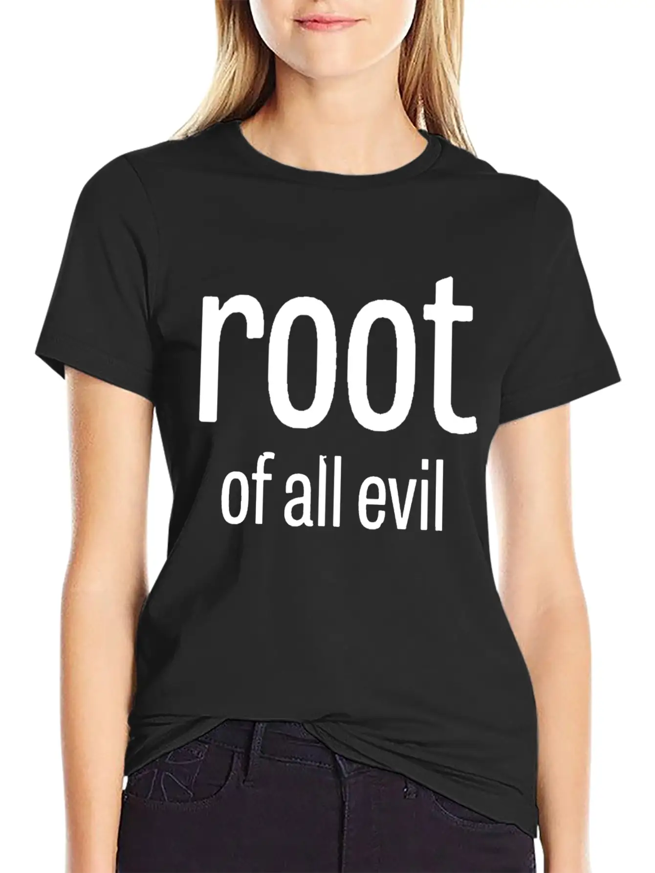 Root Of All Evil Stylish Everyday T-Shirt – Unisex Basic Cotton Tee