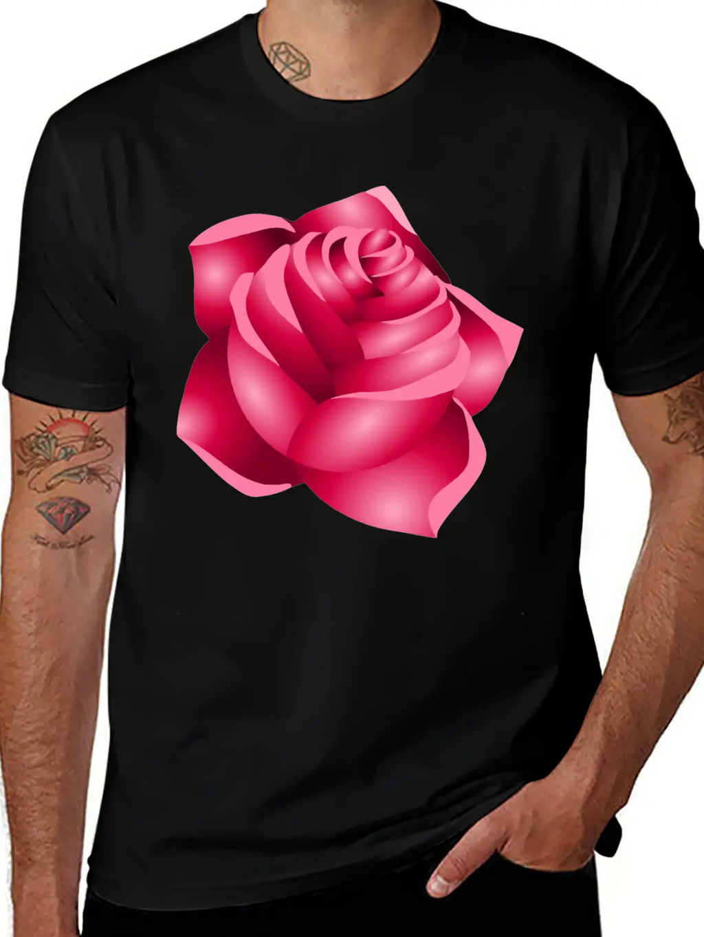 Rose 22 (red) Classic Cotton Tee – Unisex Comfort For Any Season