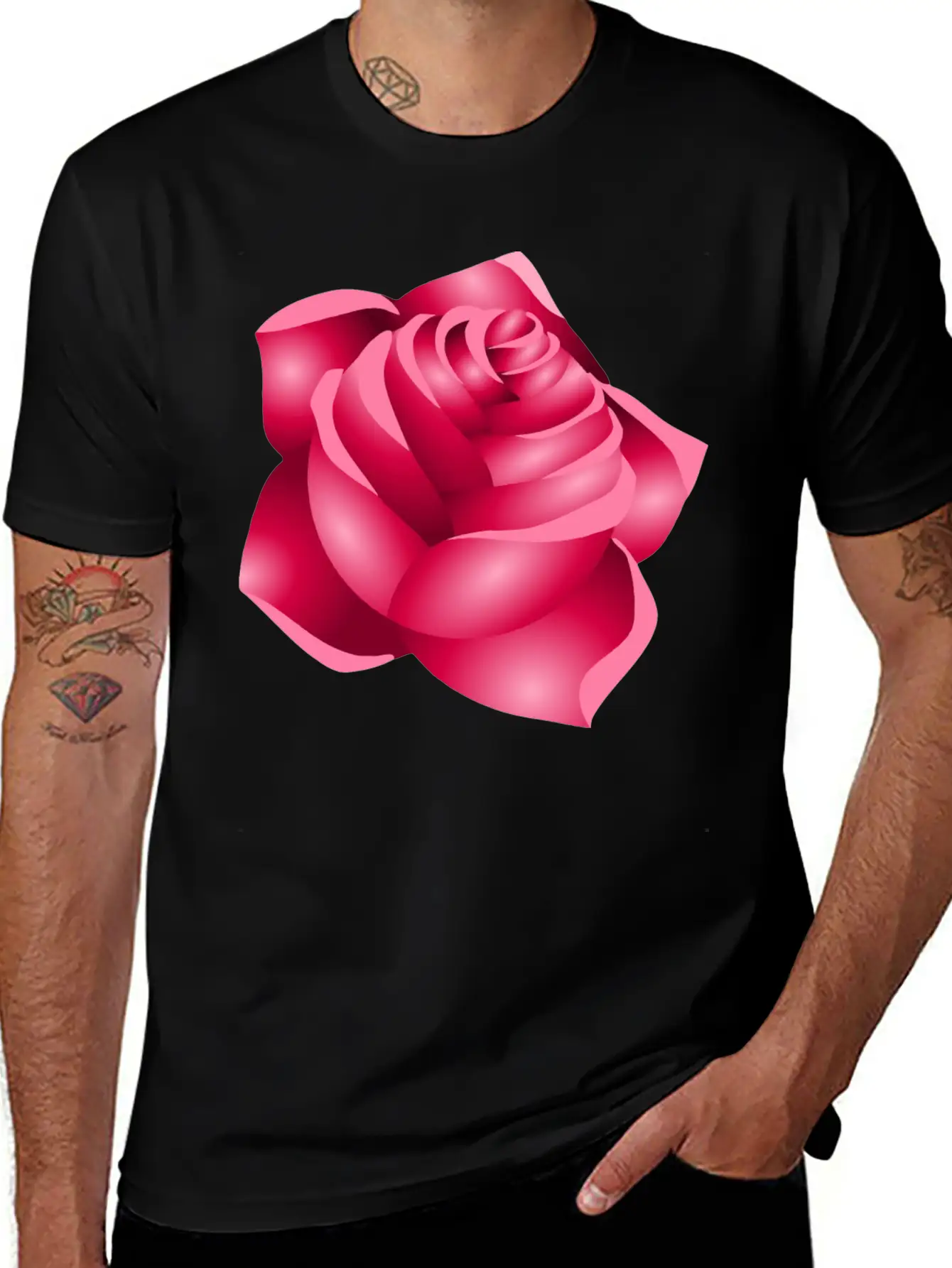 Rose 22 (red) Classic Cotton Tee – Unisex Comfort For Any Season