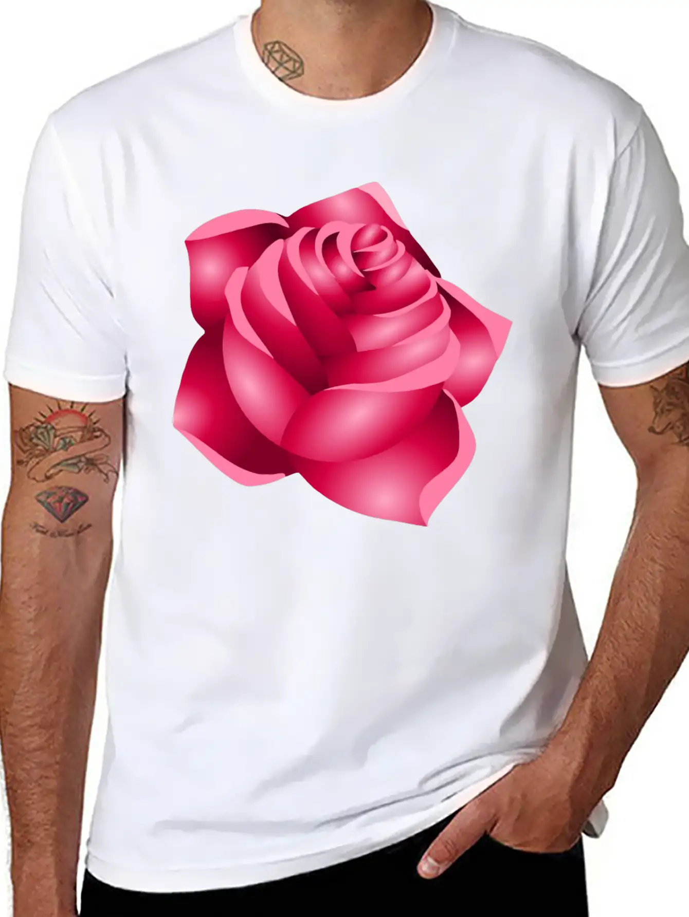 Rose 22 (red) Classic Cotton Tee – Unisex Comfort For Any Season