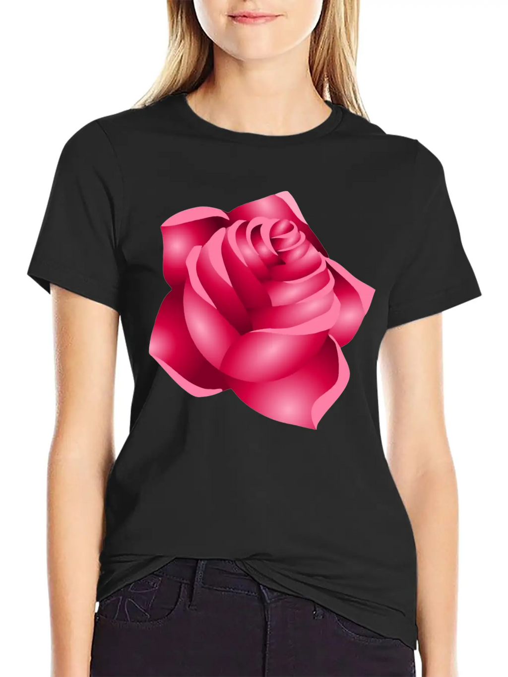 Rose 22 (red) Classic Cotton Tee – Unisex Comfort For Any Season