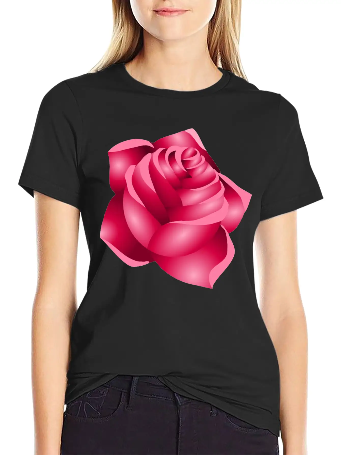 Rose 22 (red) Classic Cotton Tee – Unisex Comfort For Any Season