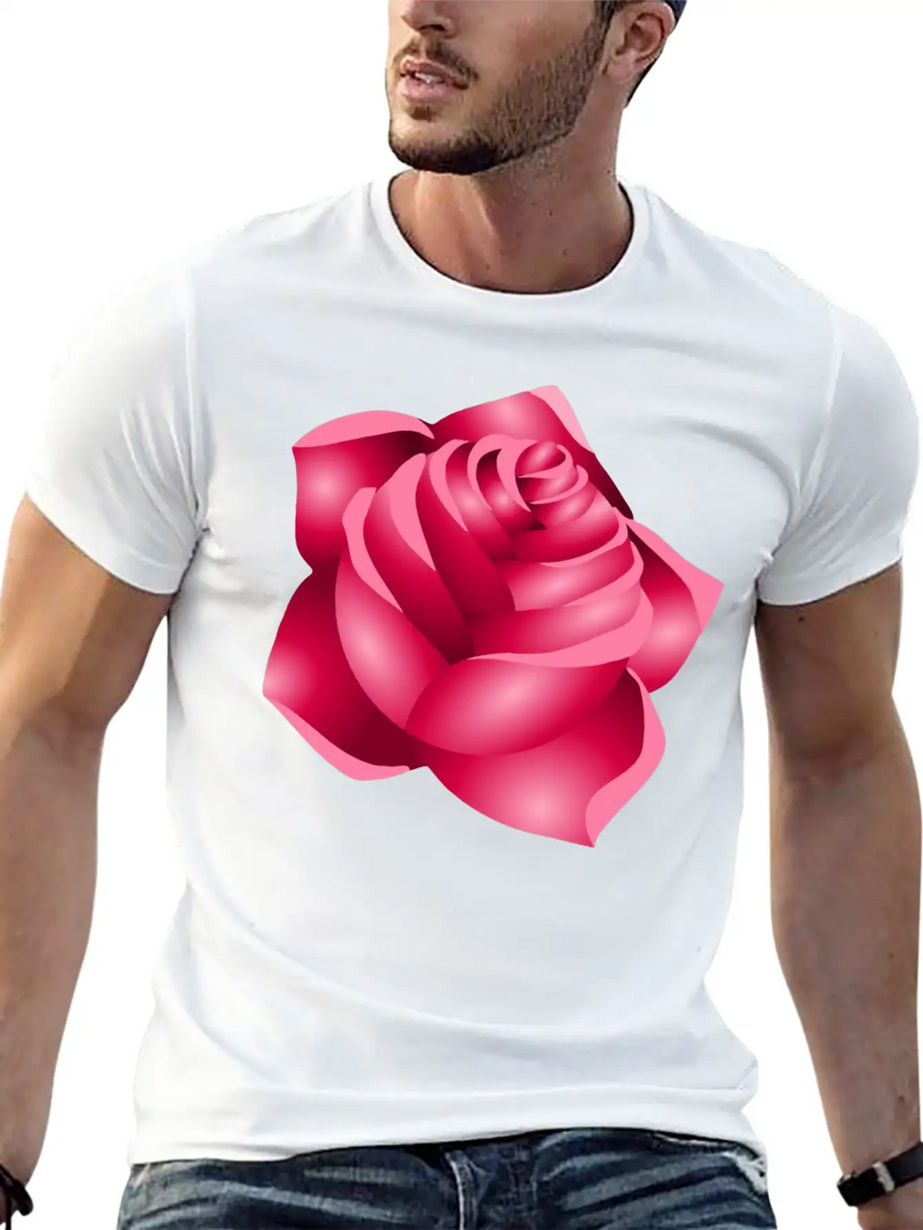 Rose 22 (red) Classic Cotton Tee – Unisex Comfort For Any Season