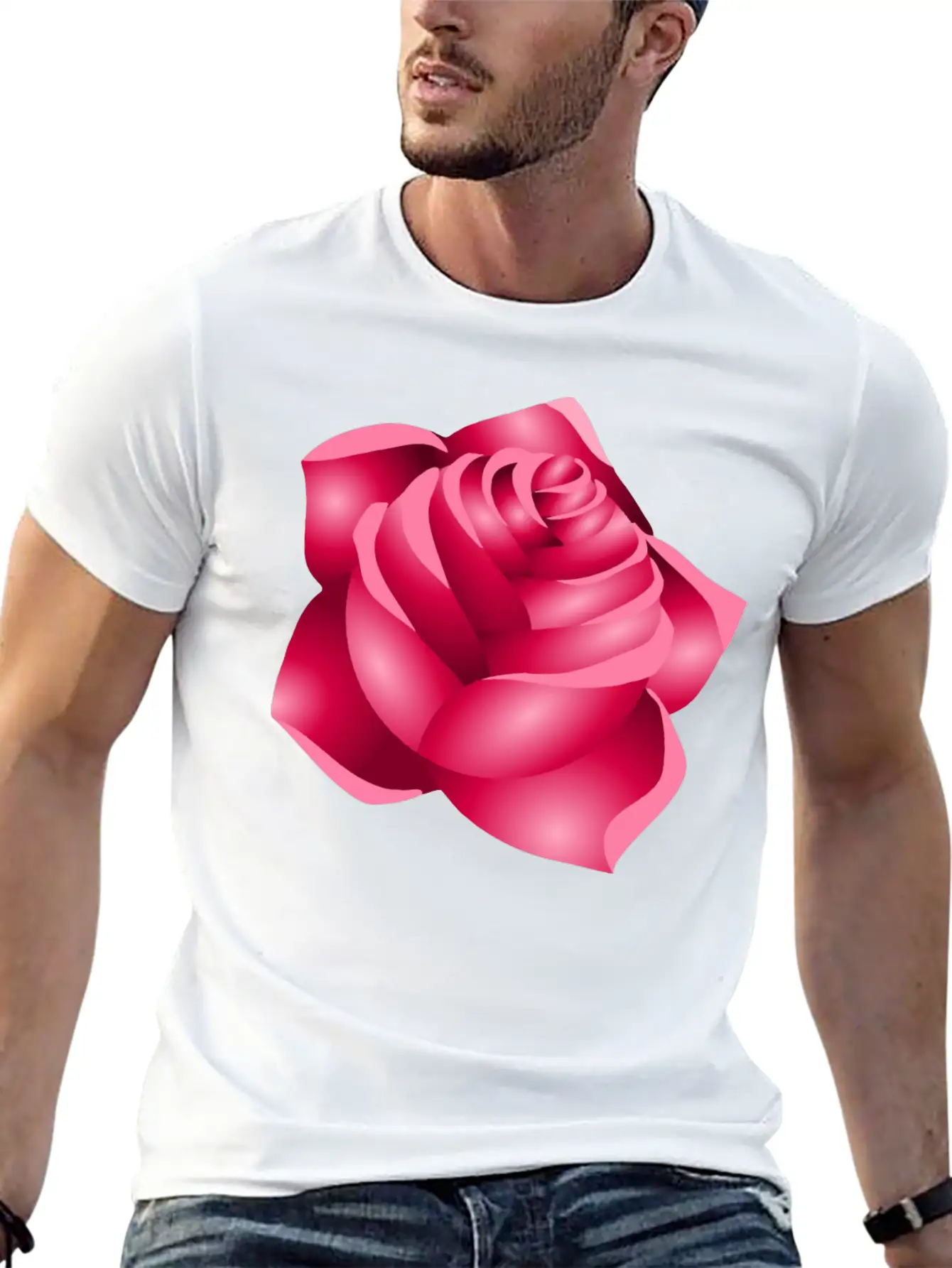 Rose 22 (red) Classic Cotton Tee – Unisex Comfort For Any Season