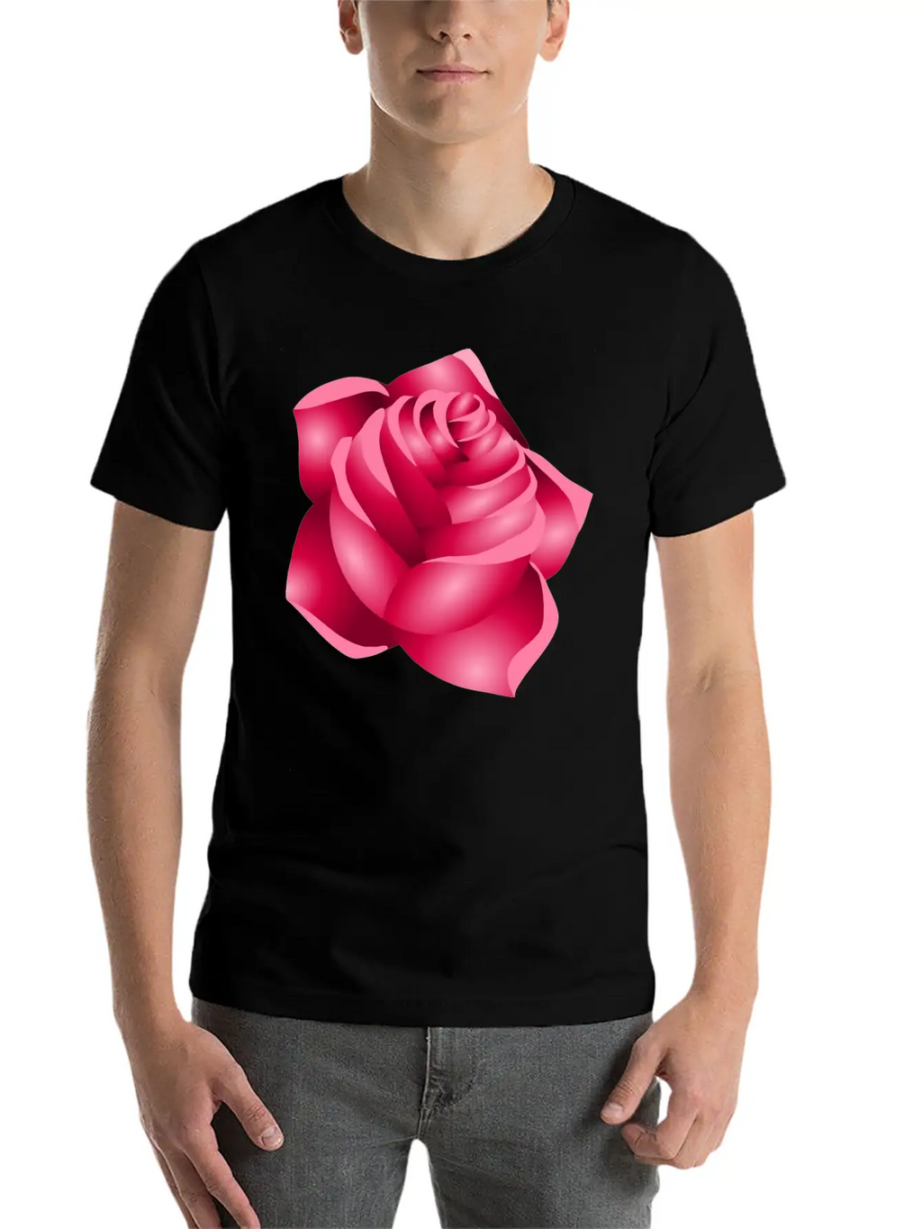 Rose 22 (red) Classic Cotton Tee – Unisex Comfort For Any Season