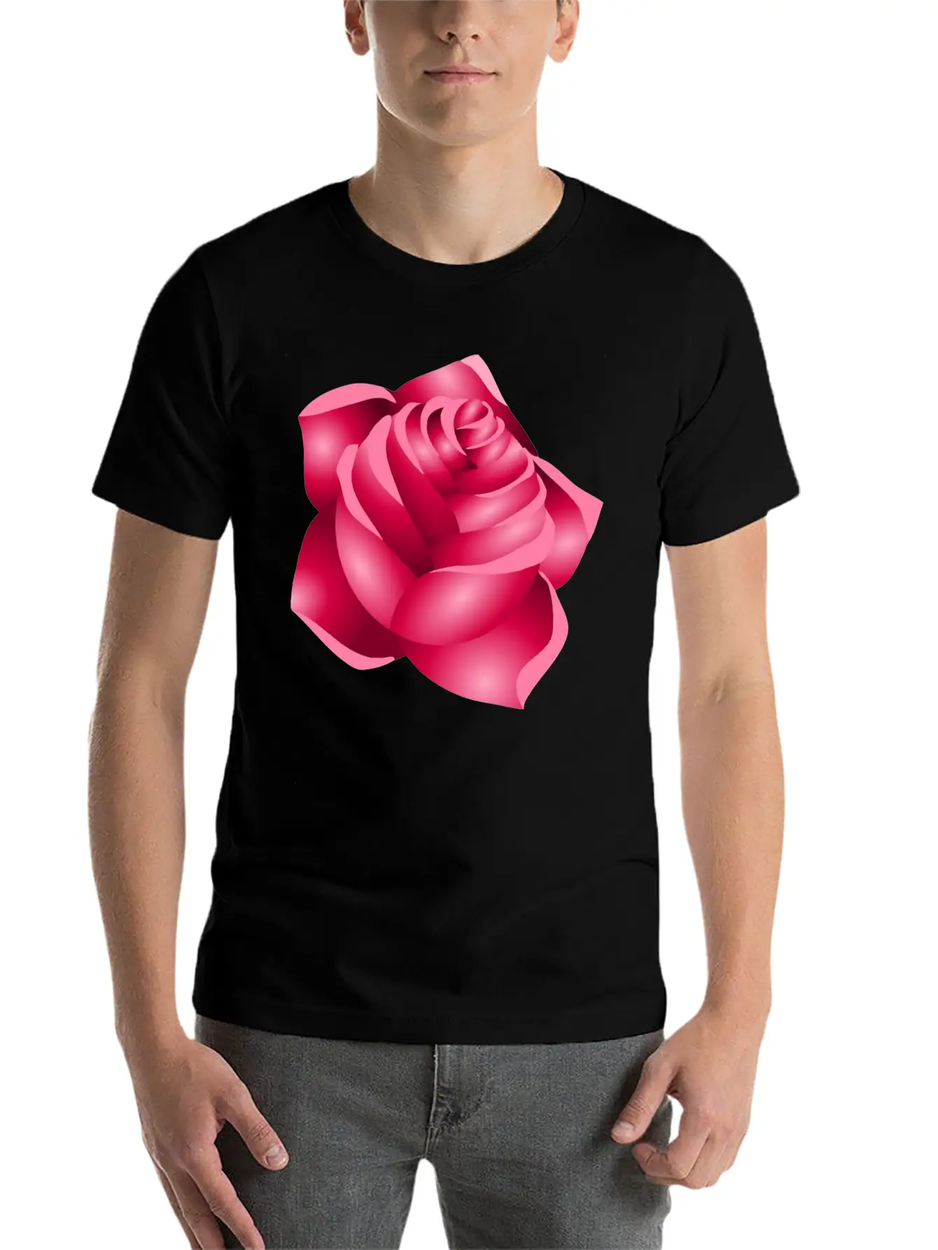 Rose 22 (red) Classic Cotton Tee – Unisex Comfort For Any Season