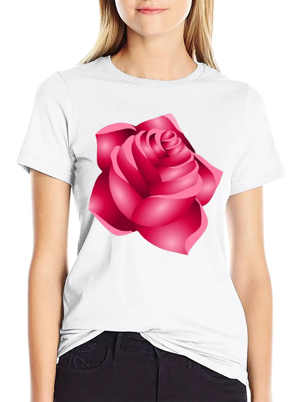 Rose 22 (red) Classic Cotton Tee – Unisex Comfort For Any Season
