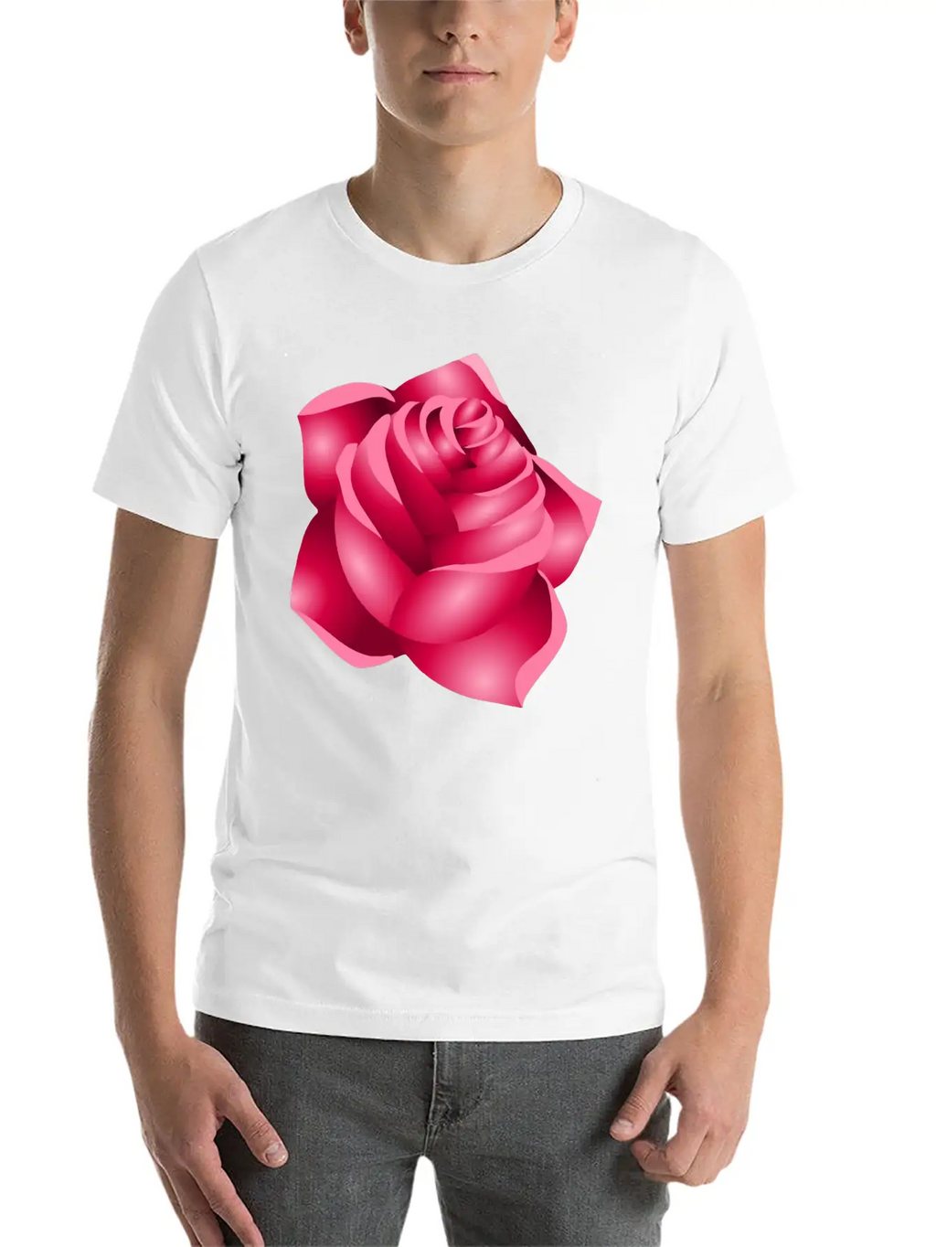 Rose 22 (red) Classic Cotton Tee – Unisex Comfort For Any Season