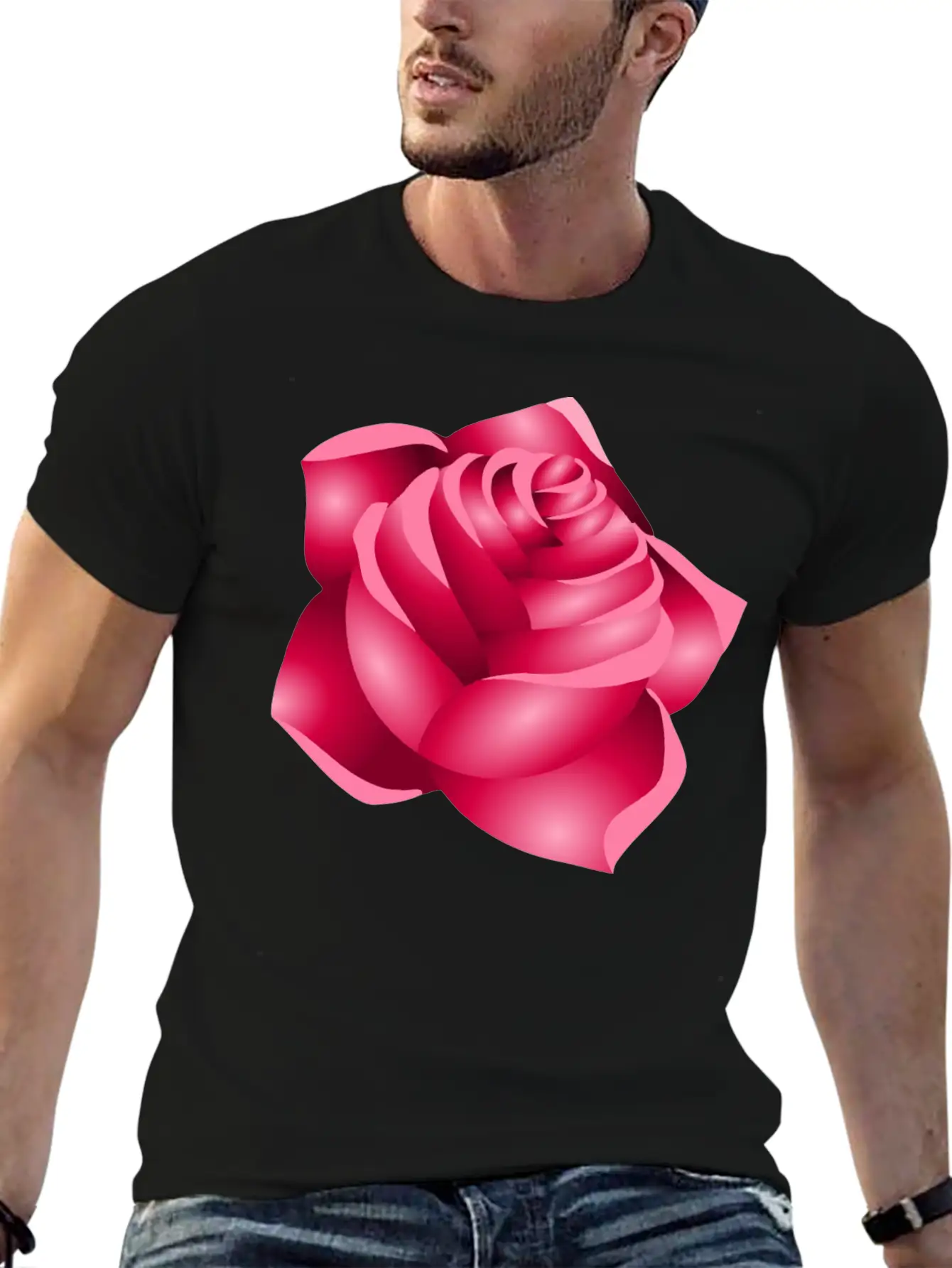 Rose 22 (red) Classic Cotton Tee – Unisex Comfort For Any Season