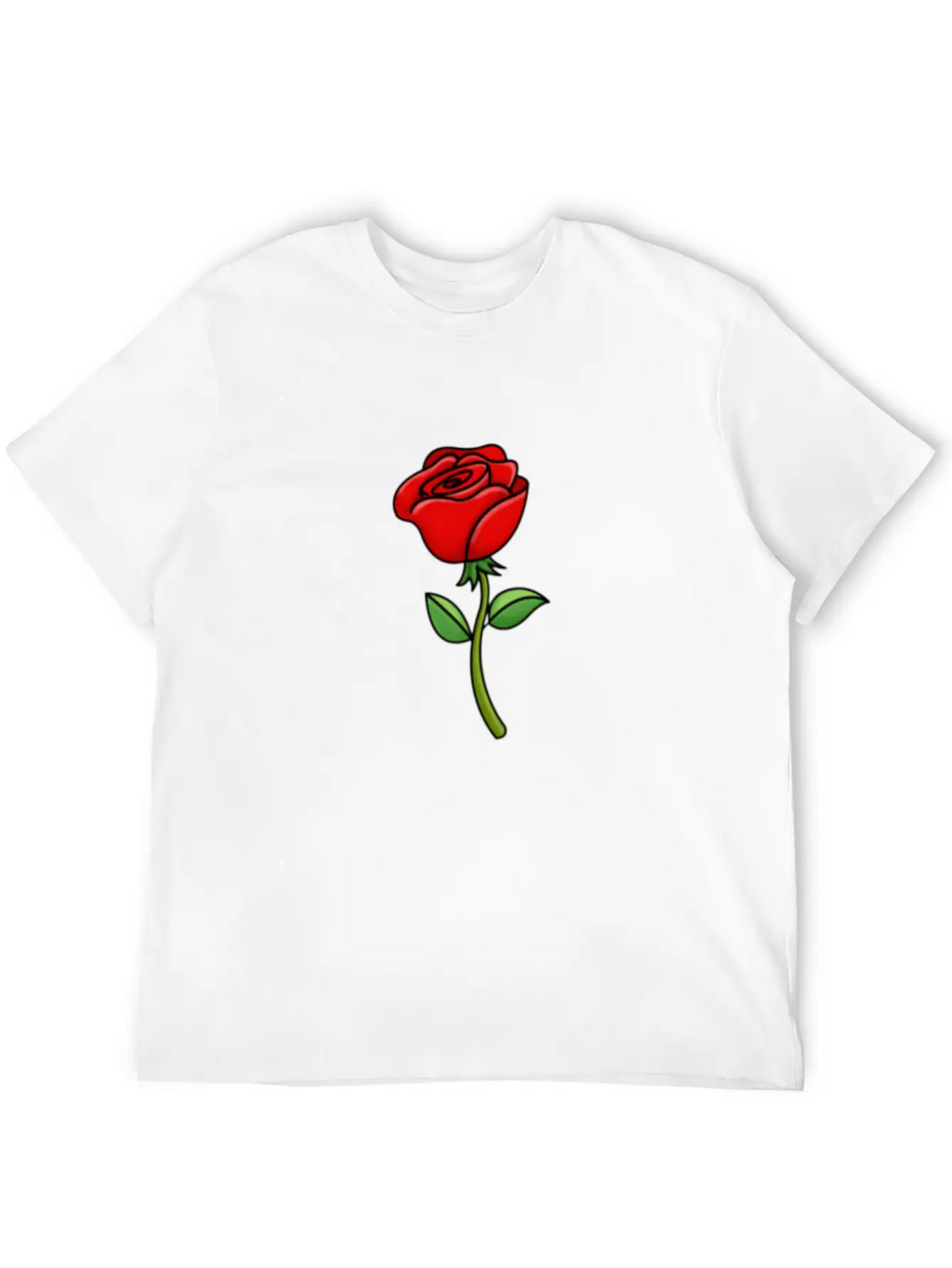 Rose Breathable Graphic T-Shirt – Perfect For Casual Days
