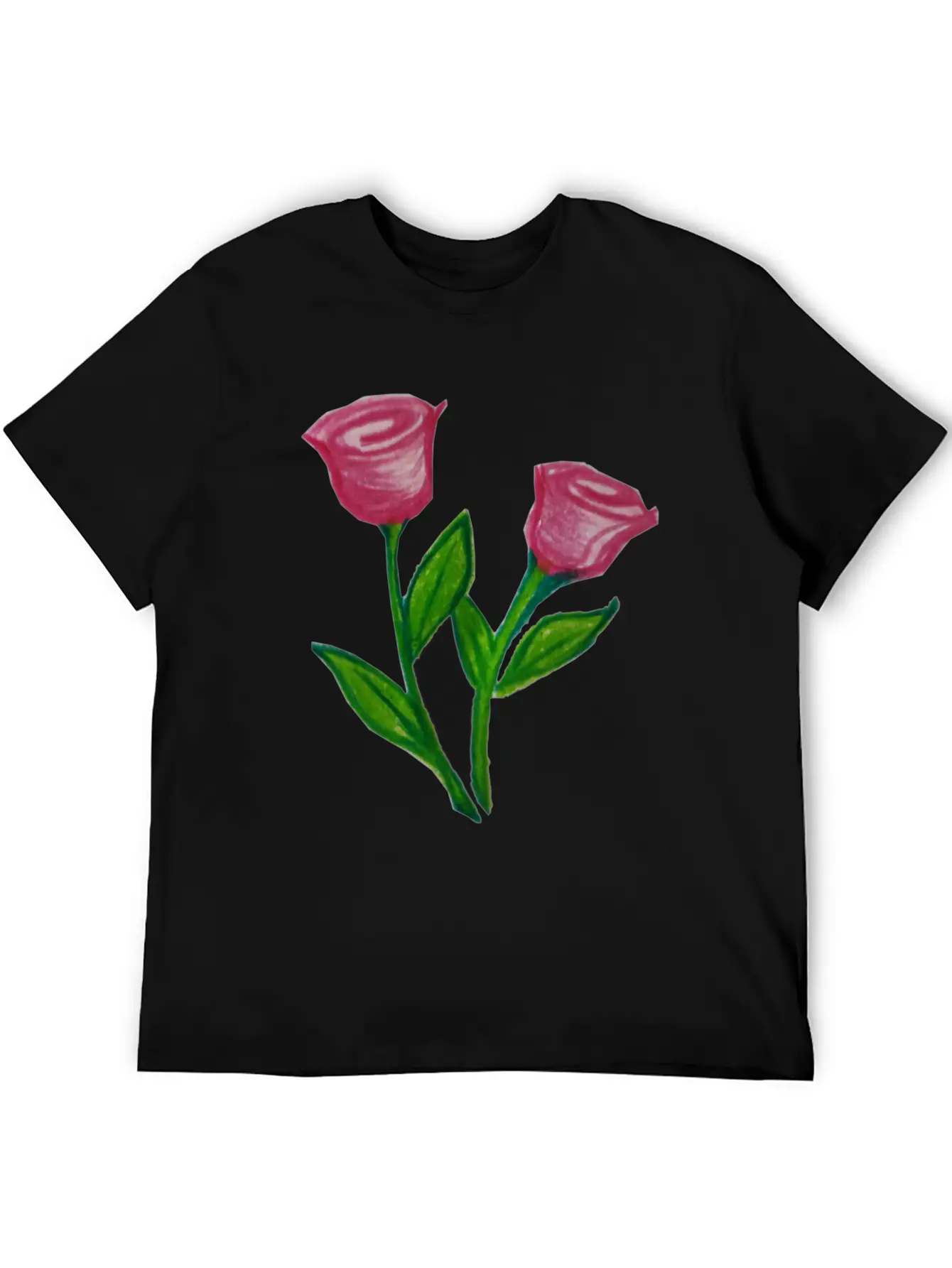 Rose Flowers Essential Cotton Tee For Daily Outfits – Unisex Style