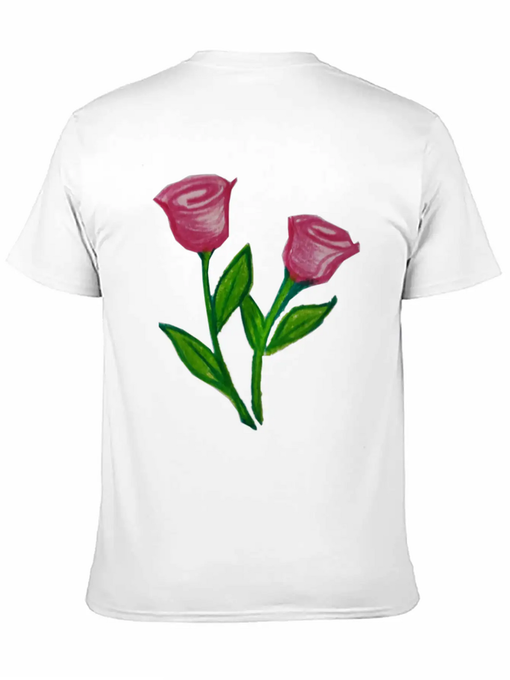 Rose Flowers Essential Cotton Tee For Daily Outfits – Unisex Style