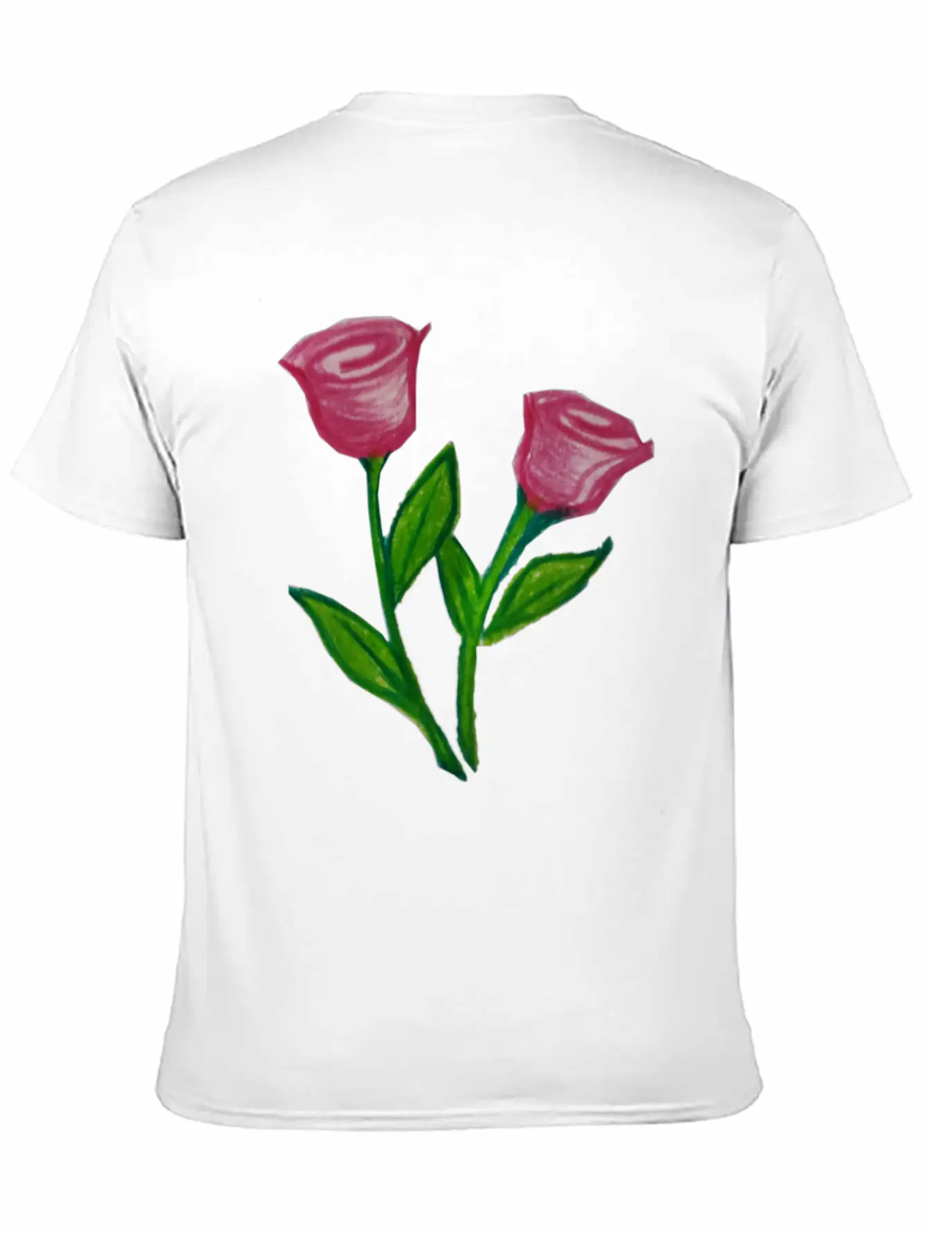 Rose Flowers Essential Cotton Tee For Daily Outfits – Unisex Style