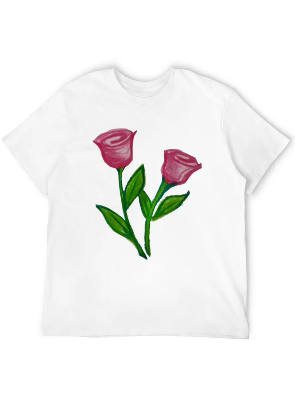 Rose Flowers Essential Cotton Tee For Daily Outfits – Unisex Style