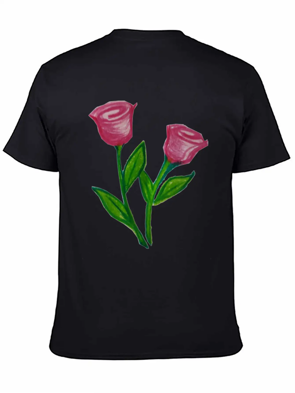 Rose Flowers Essential Cotton Tee For Daily Outfits – Unisex Style