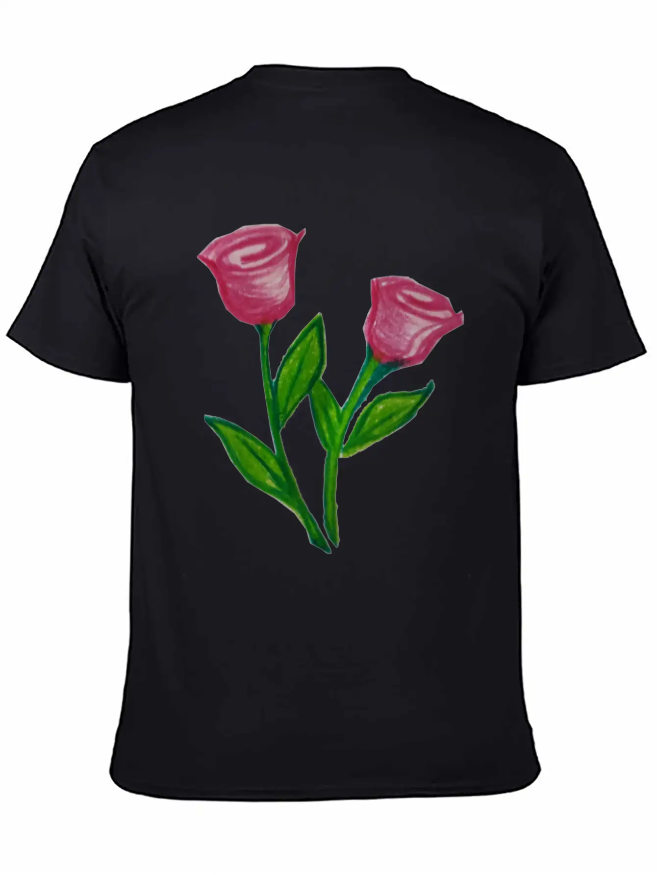 Rose Flowers Essential Cotton Tee For Daily Outfits – Unisex Style