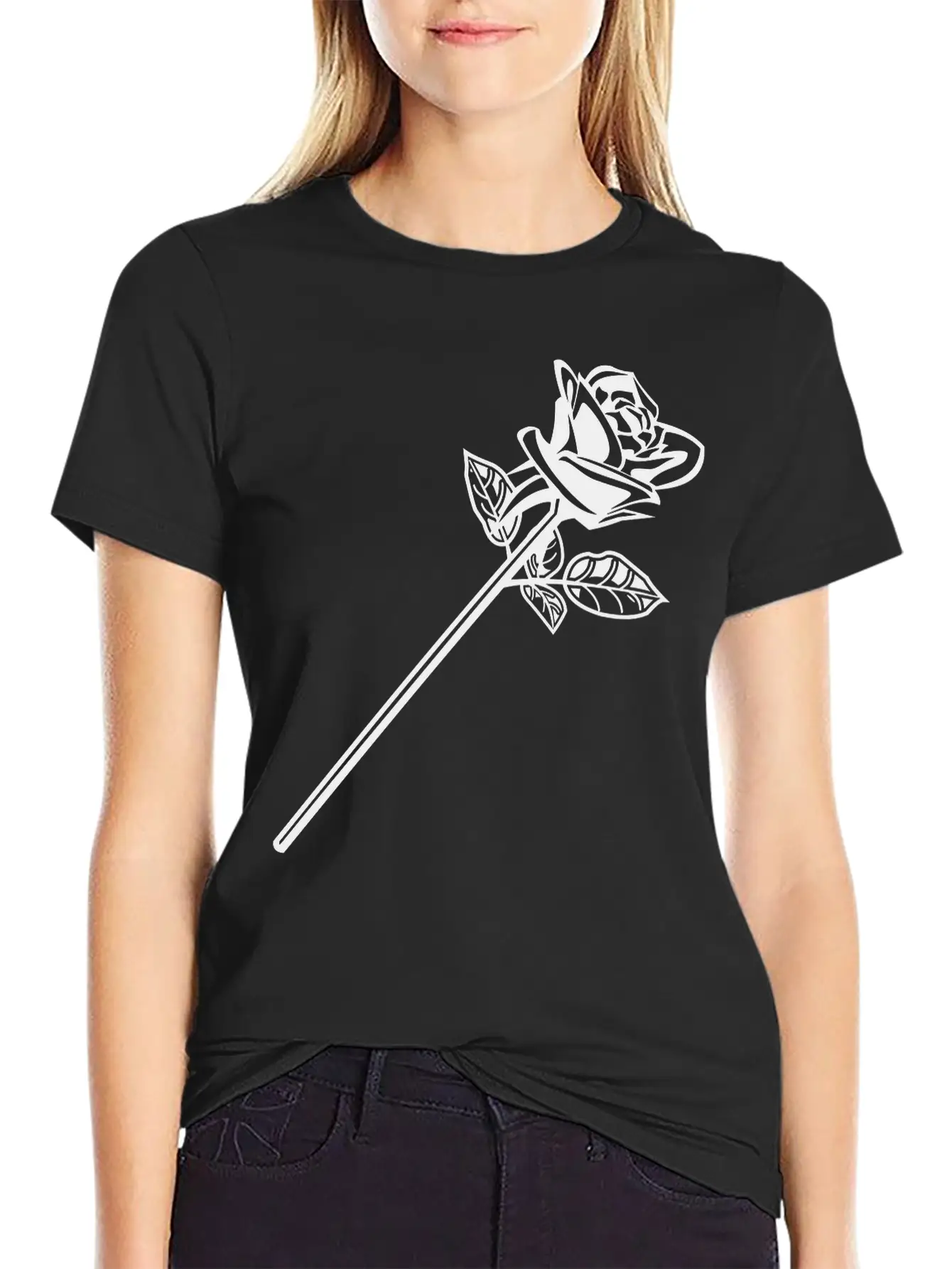 Rose Timeless Short Sleeve Tee – Comfy And Minimalist Design