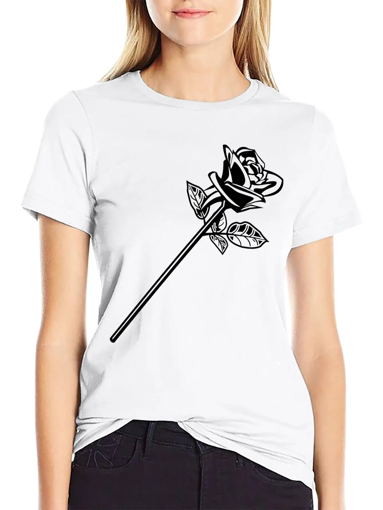 Rose Timeless Short Sleeve Tee – Comfy And Minimalist Design
