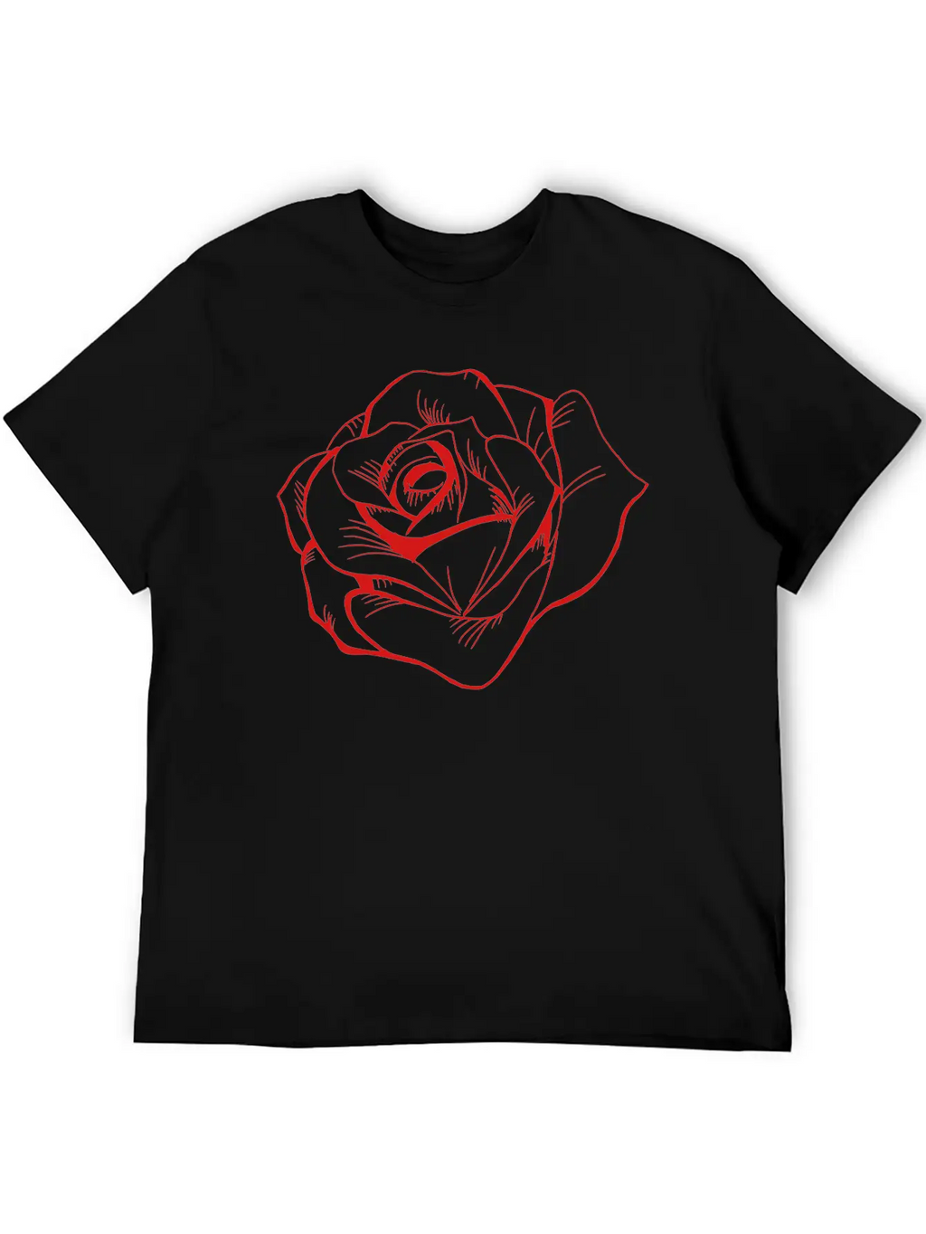 Rose Unisex Casual T-Shirt – Clean Design For Daily Comfort