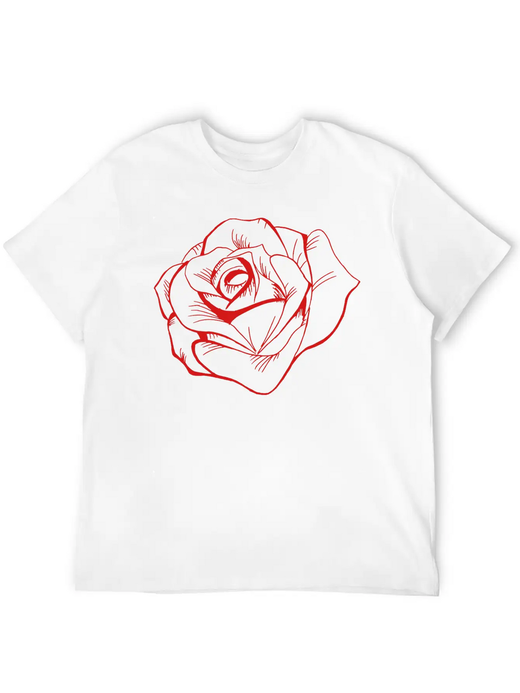 Rose Unisex Casual T-Shirt – Clean Design For Daily Comfort