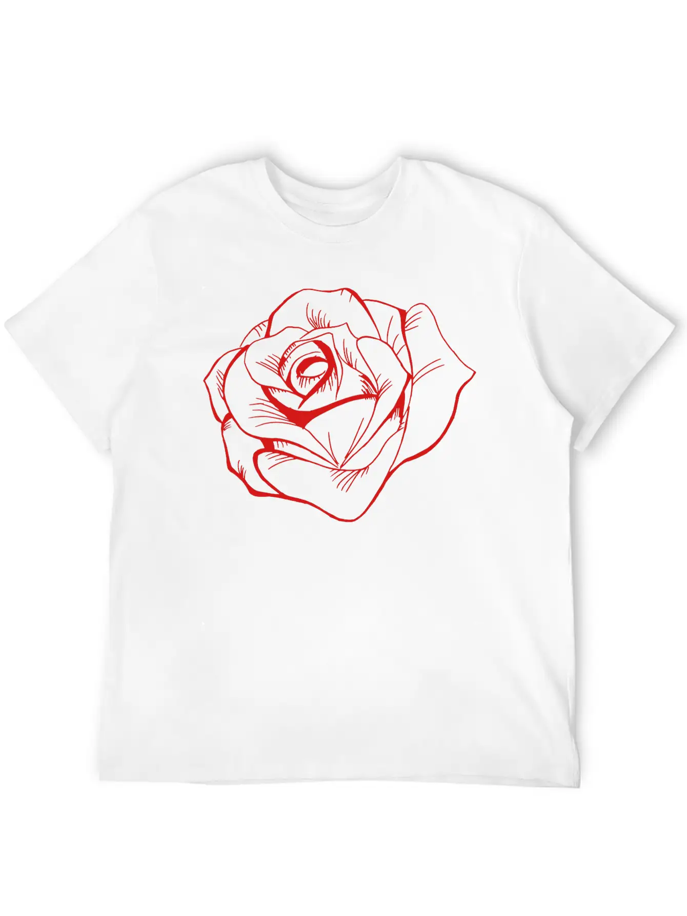 Rose Unisex Casual T-Shirt – Clean Design For Daily Comfort