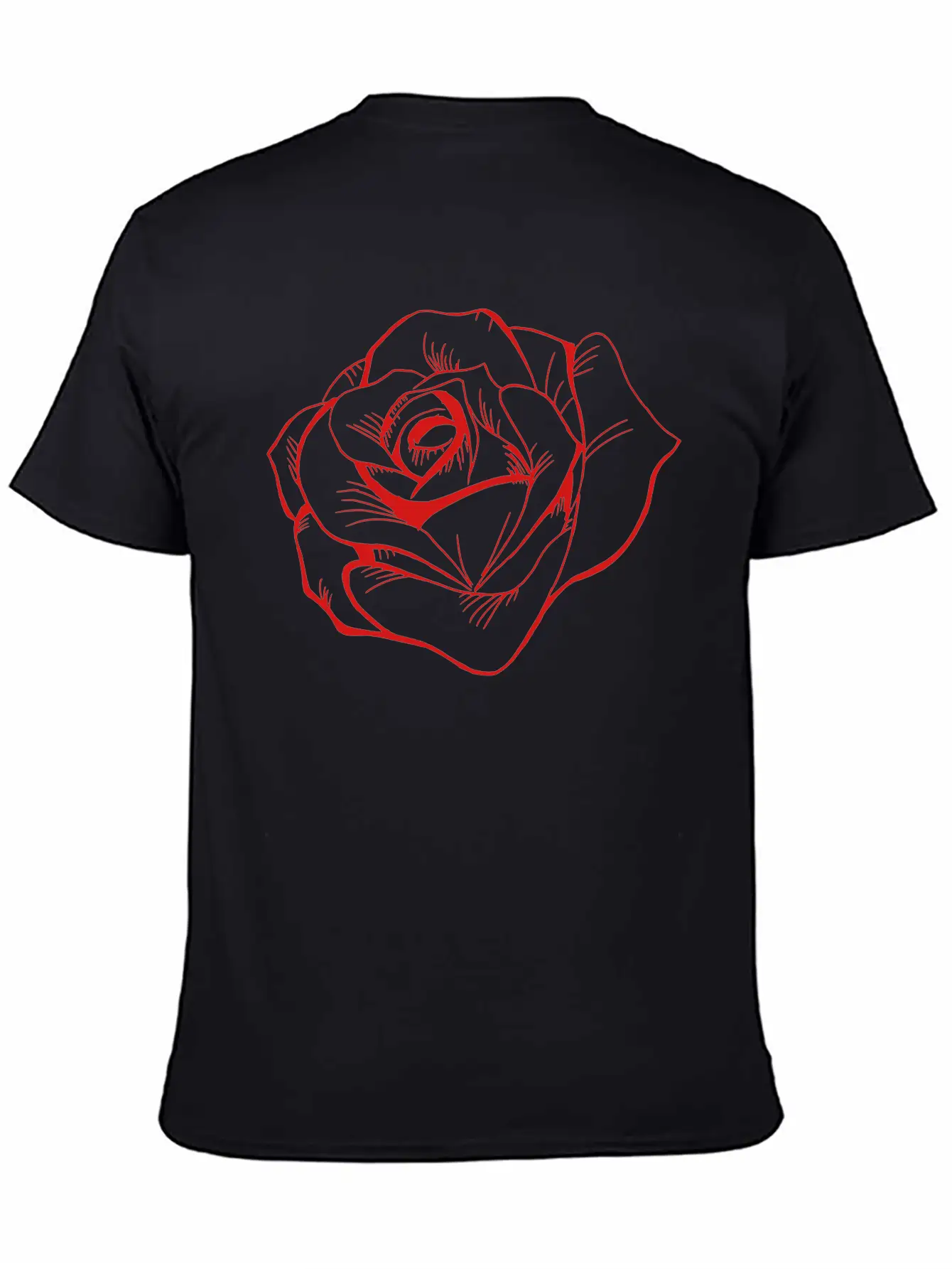 Rose Unisex Casual T-Shirt – Clean Design For Daily Comfort