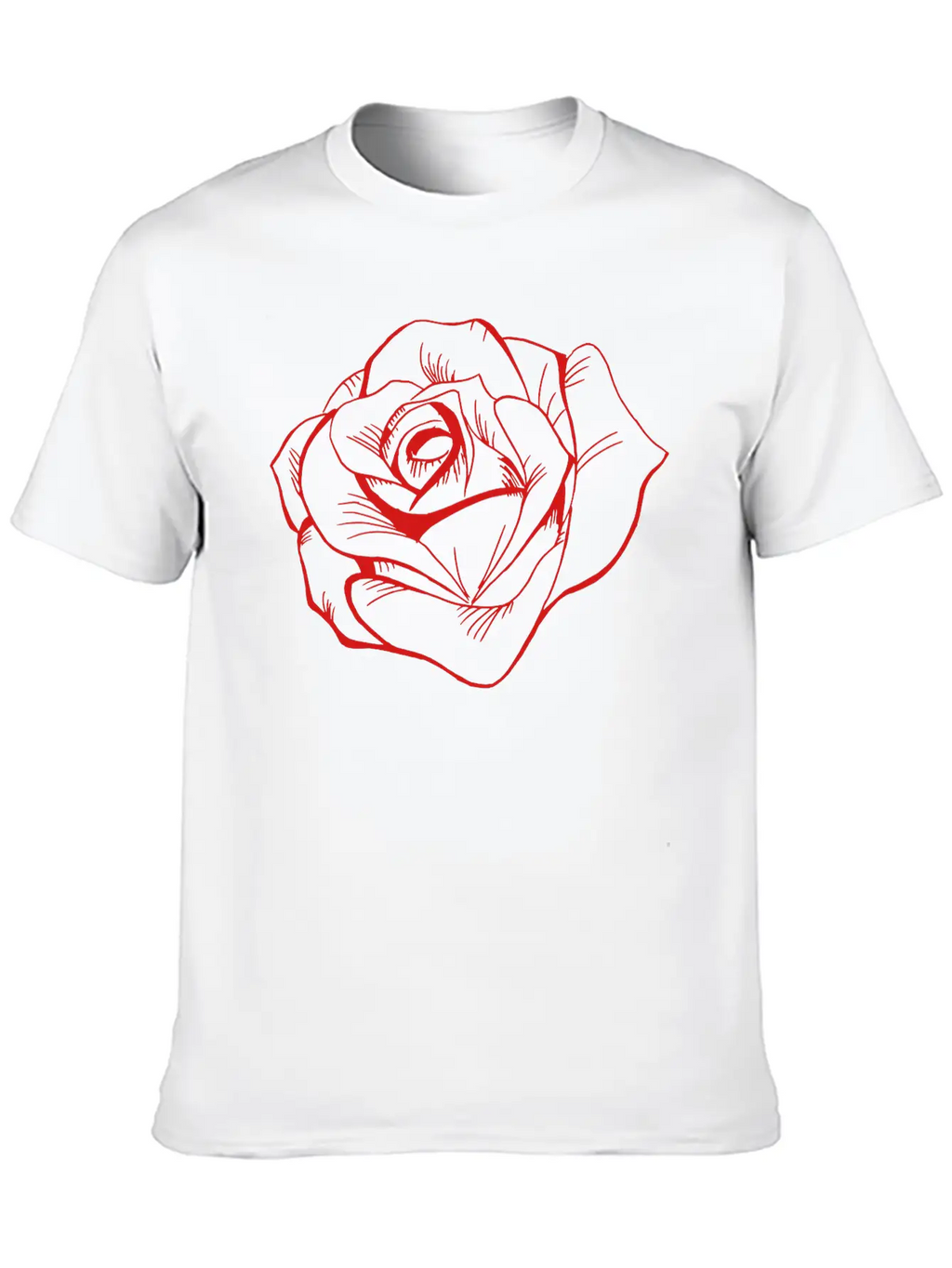 Rose Unisex Casual T-Shirt – Clean Design For Daily Comfort