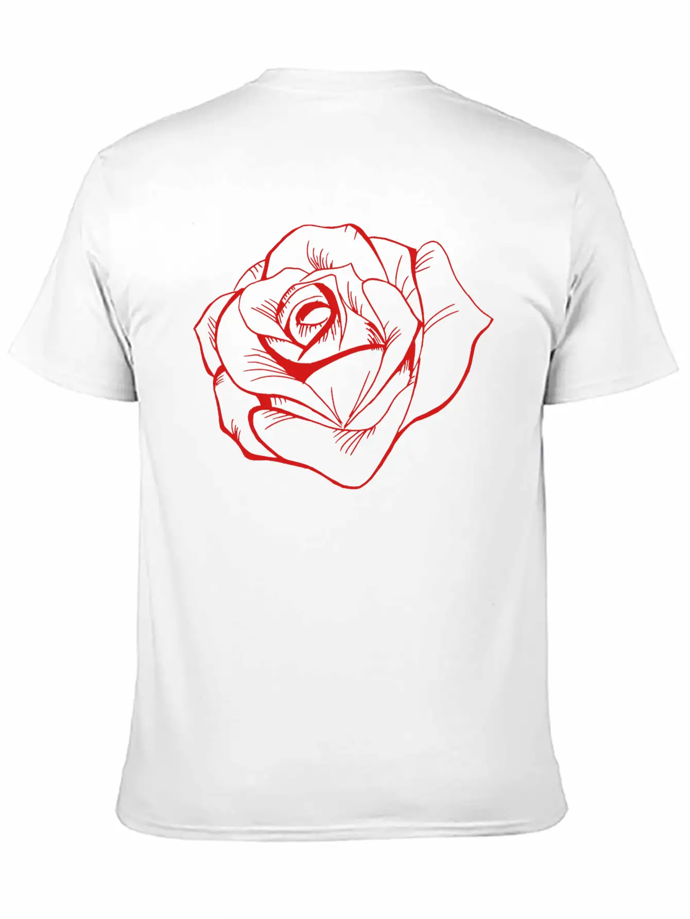 Rose Unisex Casual T-Shirt – Clean Design For Daily Comfort