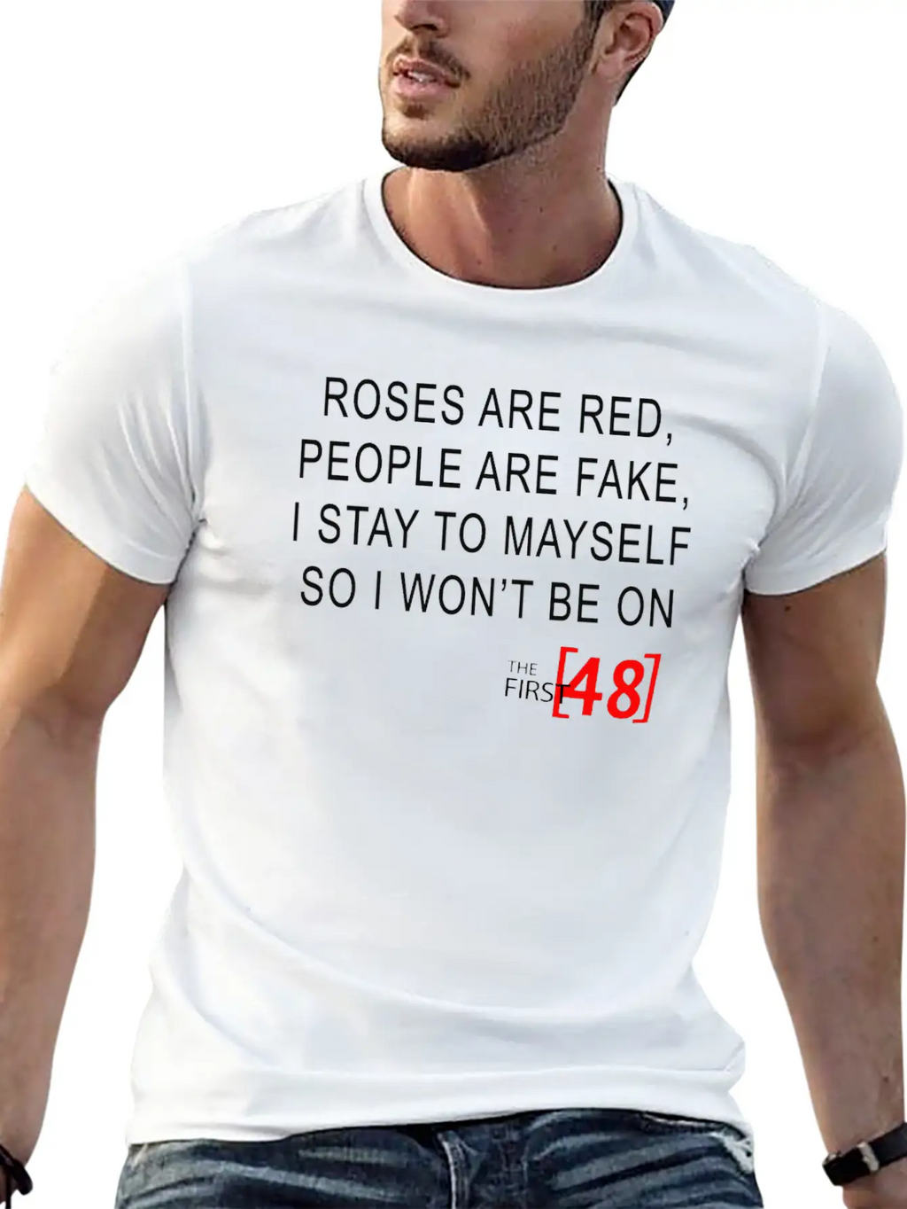 Roses Are Red, People Are Fake Classic Cotton Tee – Unisex Comfort For Any Season