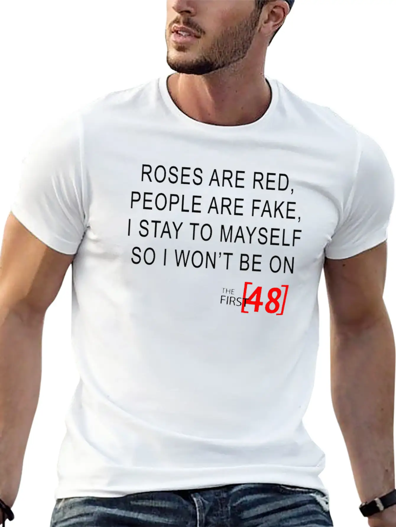Roses Are Red, People Are Fake Classic Cotton Tee – Unisex Comfort For Any Season