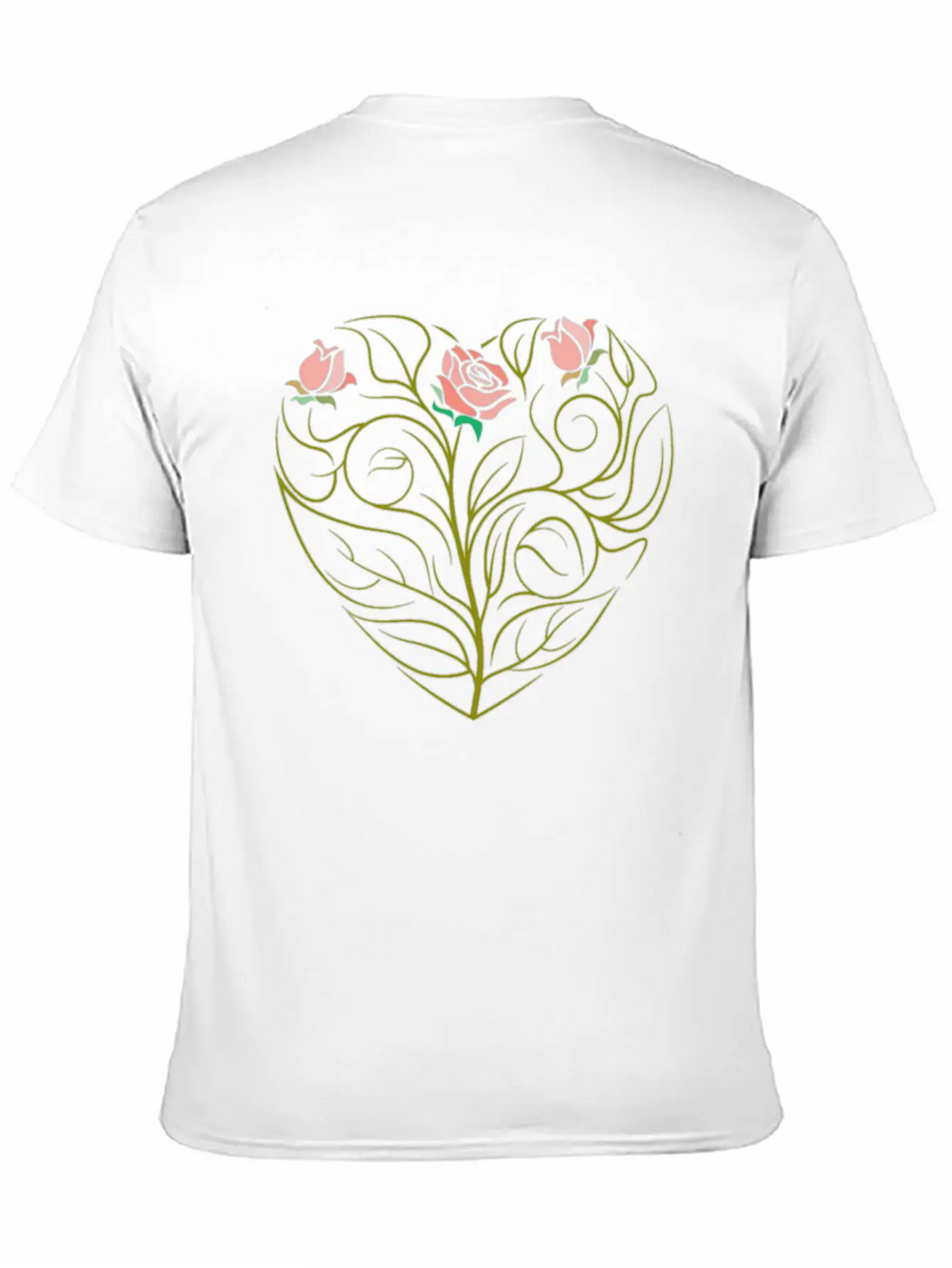 Roses Art Drawing Classic Cotton Tee – Unisex Comfort For Any Season