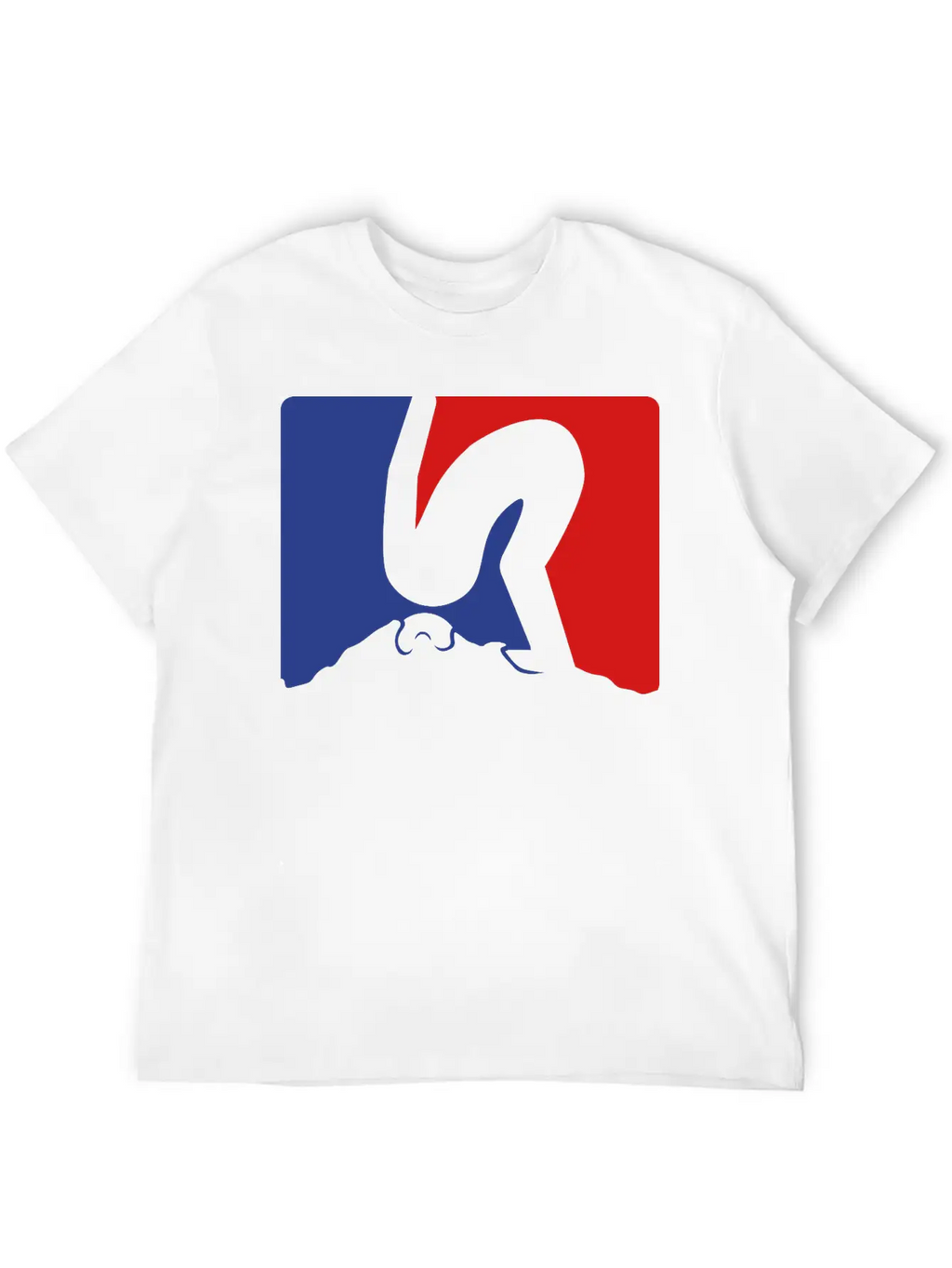 Rot Blau Design Kopf In Den Sand Stecken Nicht Auf Basic Graphic T-Shirt – Daily Comfort In Soft Cotton